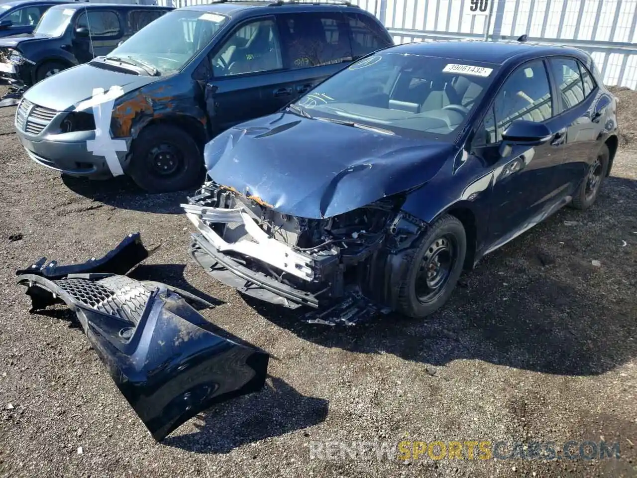 2 Photograph of a damaged car JTNK4MBE2M3143254 TOYOTA COROLLA 2021