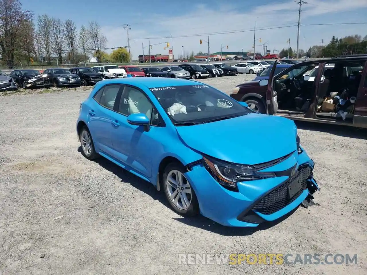 1 Photograph of a damaged car JTNK4MBE4M3139058 TOYOTA COROLLA 2021