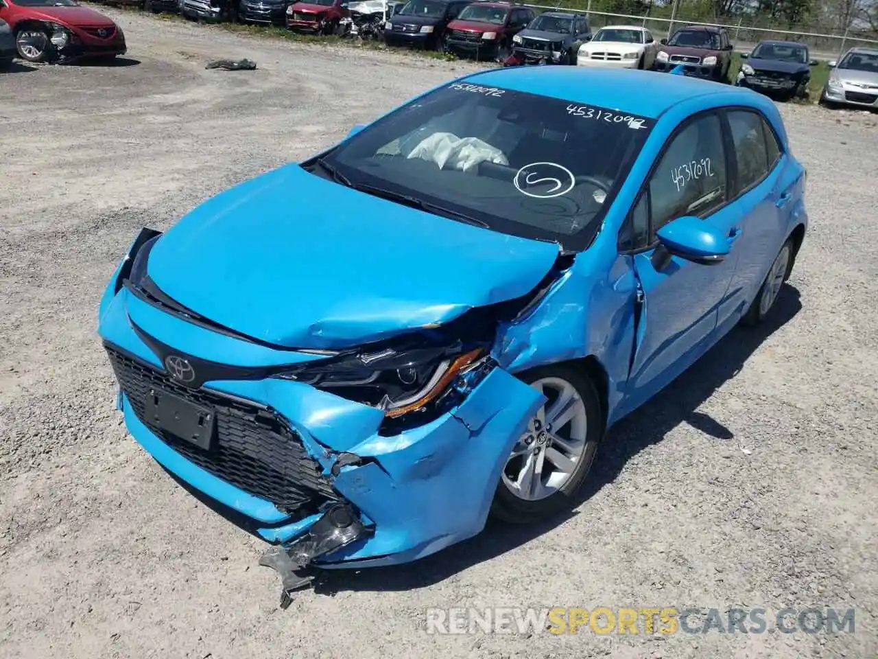 2 Photograph of a damaged car JTNK4MBE4M3139058 TOYOTA COROLLA 2021