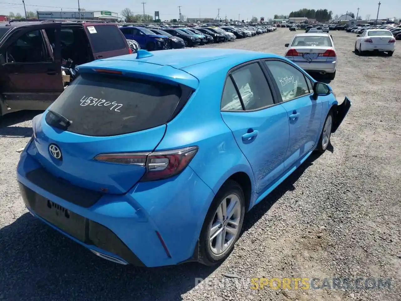 4 Photograph of a damaged car JTNK4MBE4M3139058 TOYOTA COROLLA 2021