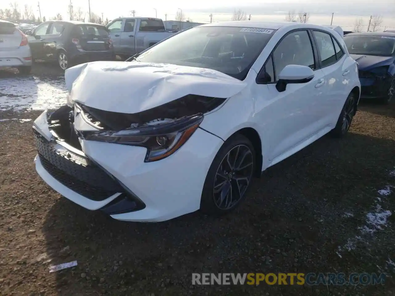 2 Photograph of a damaged car JTNK4MBE6M3144956 TOYOTA COROLLA 2021