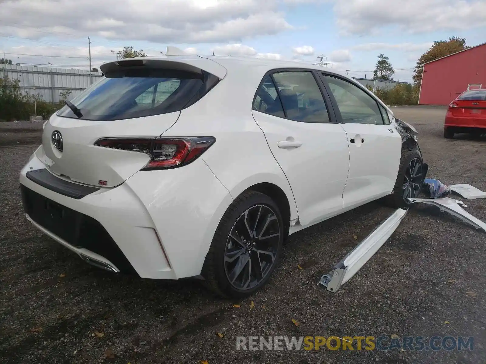 4 Photograph of a damaged car JTNK4MBE8M3112445 TOYOTA COROLLA 2021