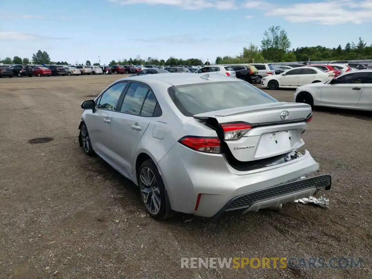 3 Photograph of a damaged car 5YFB4MBE1NP116107 TOYOTA COROLLA 2022