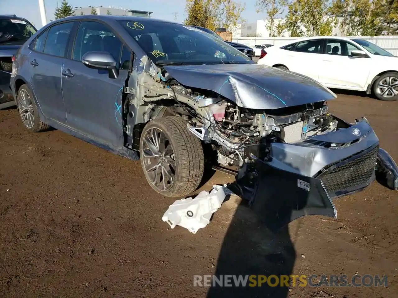 1 Photograph of a damaged car 5YFB4MBE2NP122319 TOYOTA COROLLA 2022