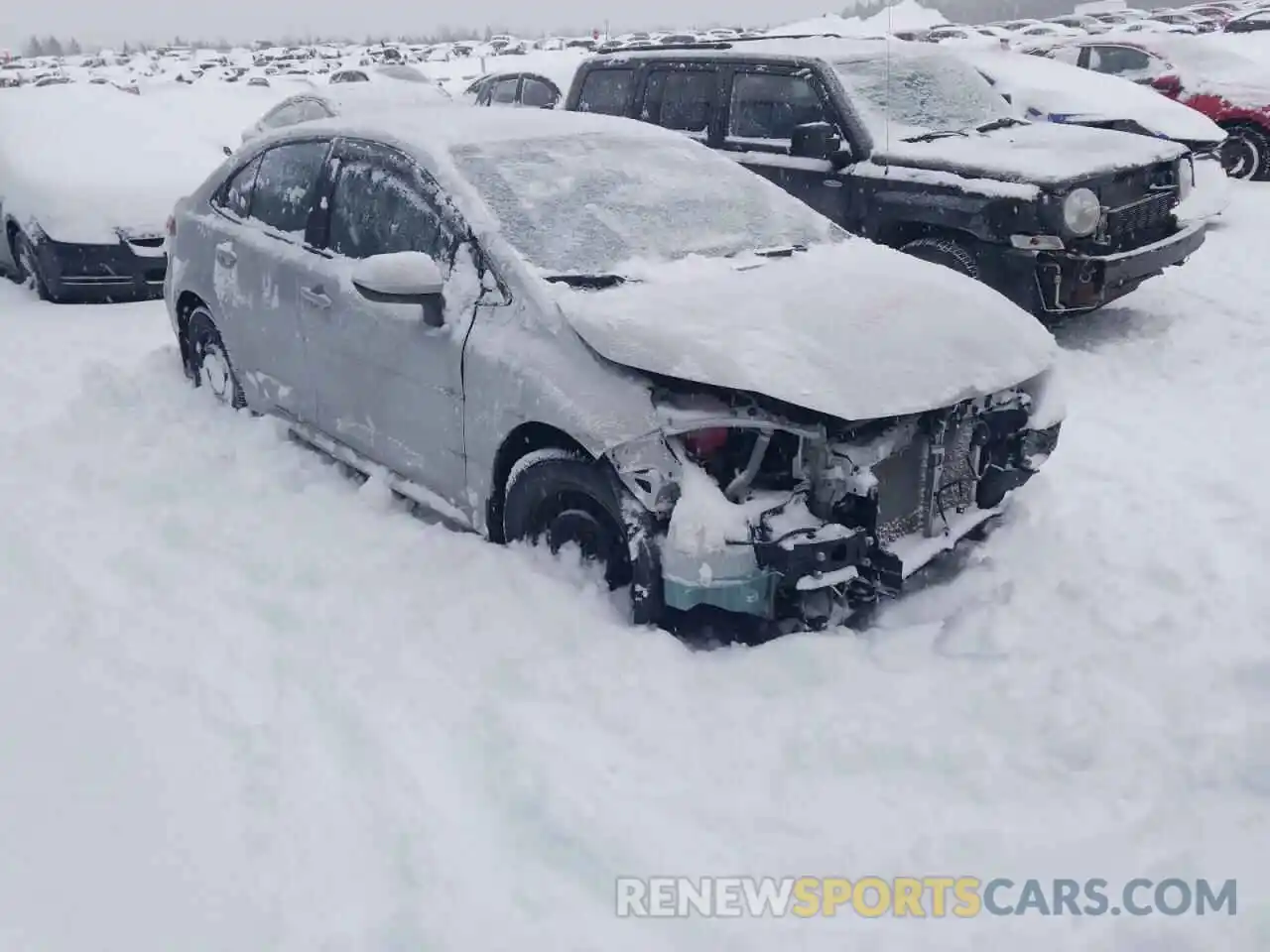 1 Photograph of a damaged car 5YFBPMBE7NP271753 TOYOTA COROLLA 2022