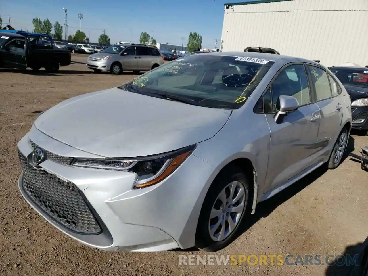 2 Photograph of a damaged car 5YFBPMBE9NP271964 TOYOTA COROLLA 2022