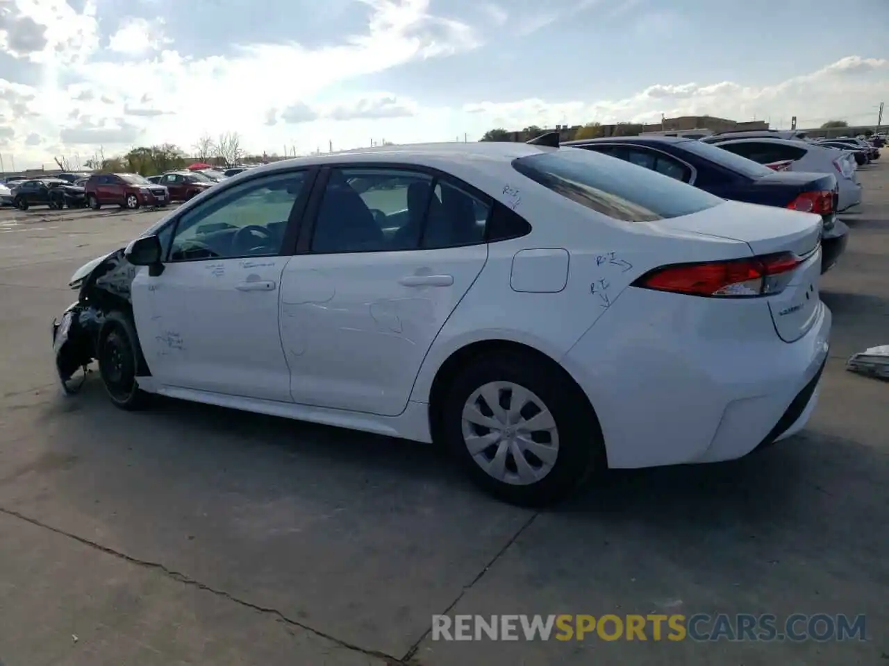 2 Photograph of a damaged car 5YFDPMAE0NP278764 TOYOTA COROLLA 2022