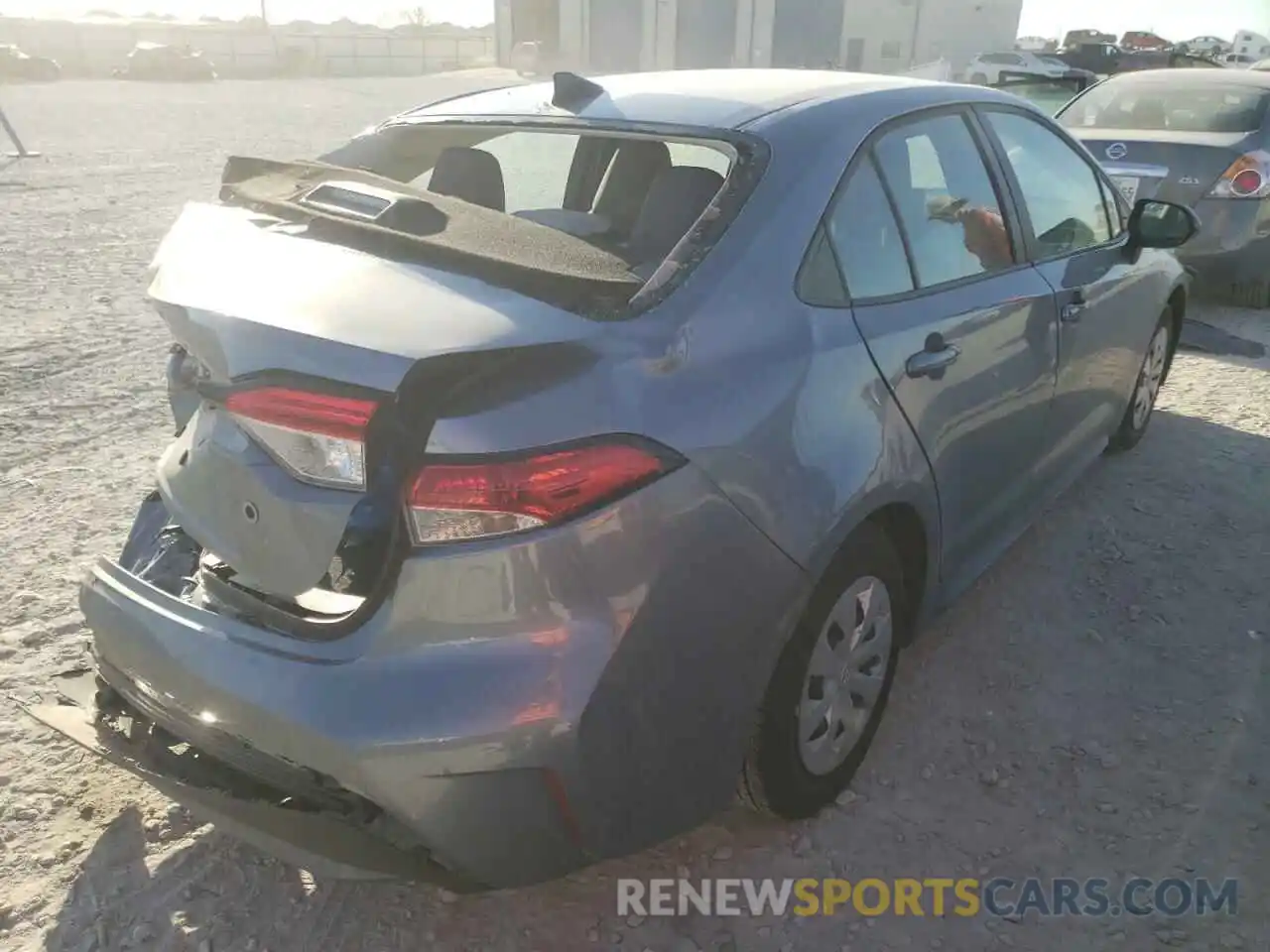 4 Photograph of a damaged car 5YFDPMAE0NP283656 TOYOTA COROLLA 2022