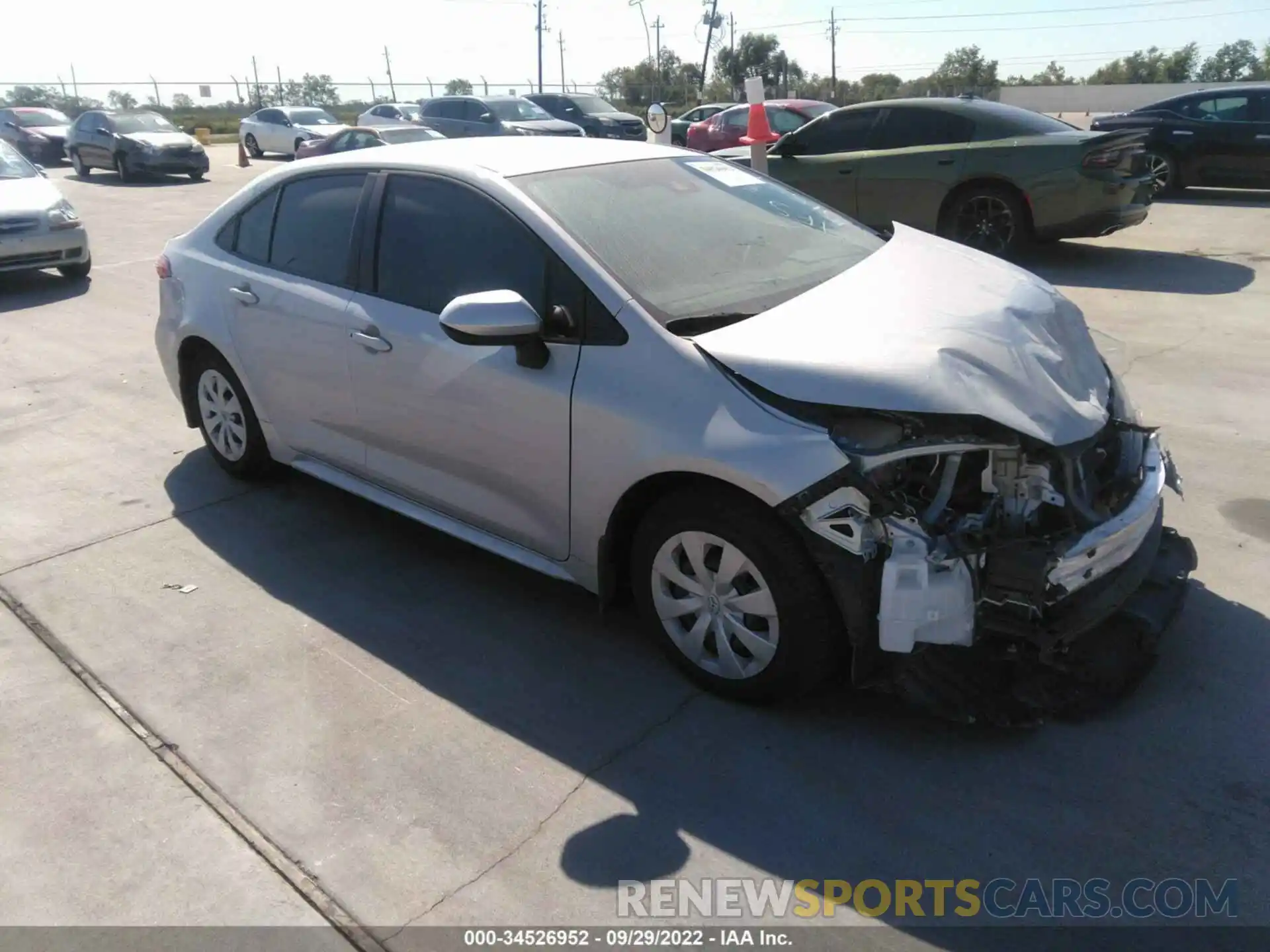 1 Photograph of a damaged car 5YFDPMAE1NP301551 TOYOTA COROLLA 2022