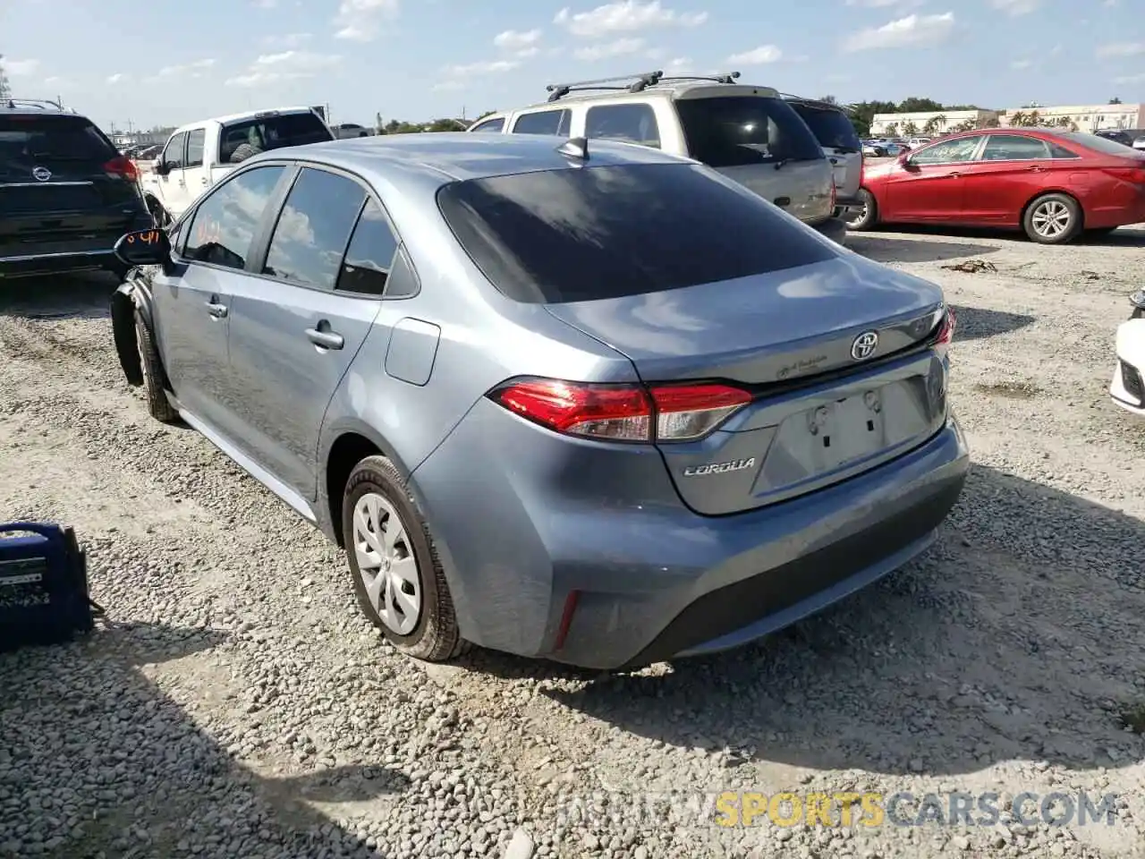 3 Photograph of a damaged car 5YFDPMAE5NP284799 TOYOTA COROLLA 2022