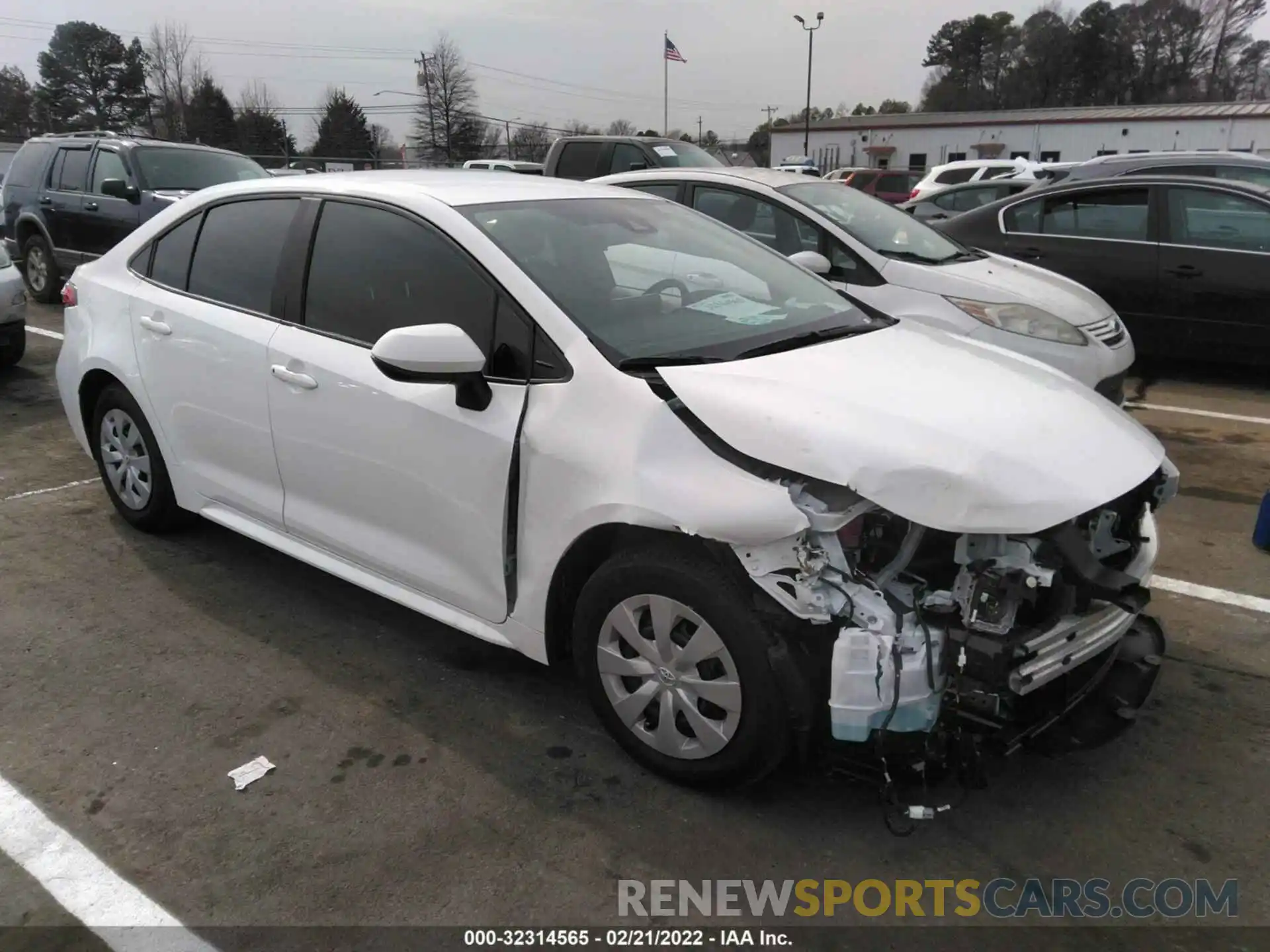 1 Photograph of a damaged car 5YFDPMAE7NP278499 TOYOTA COROLLA 2022