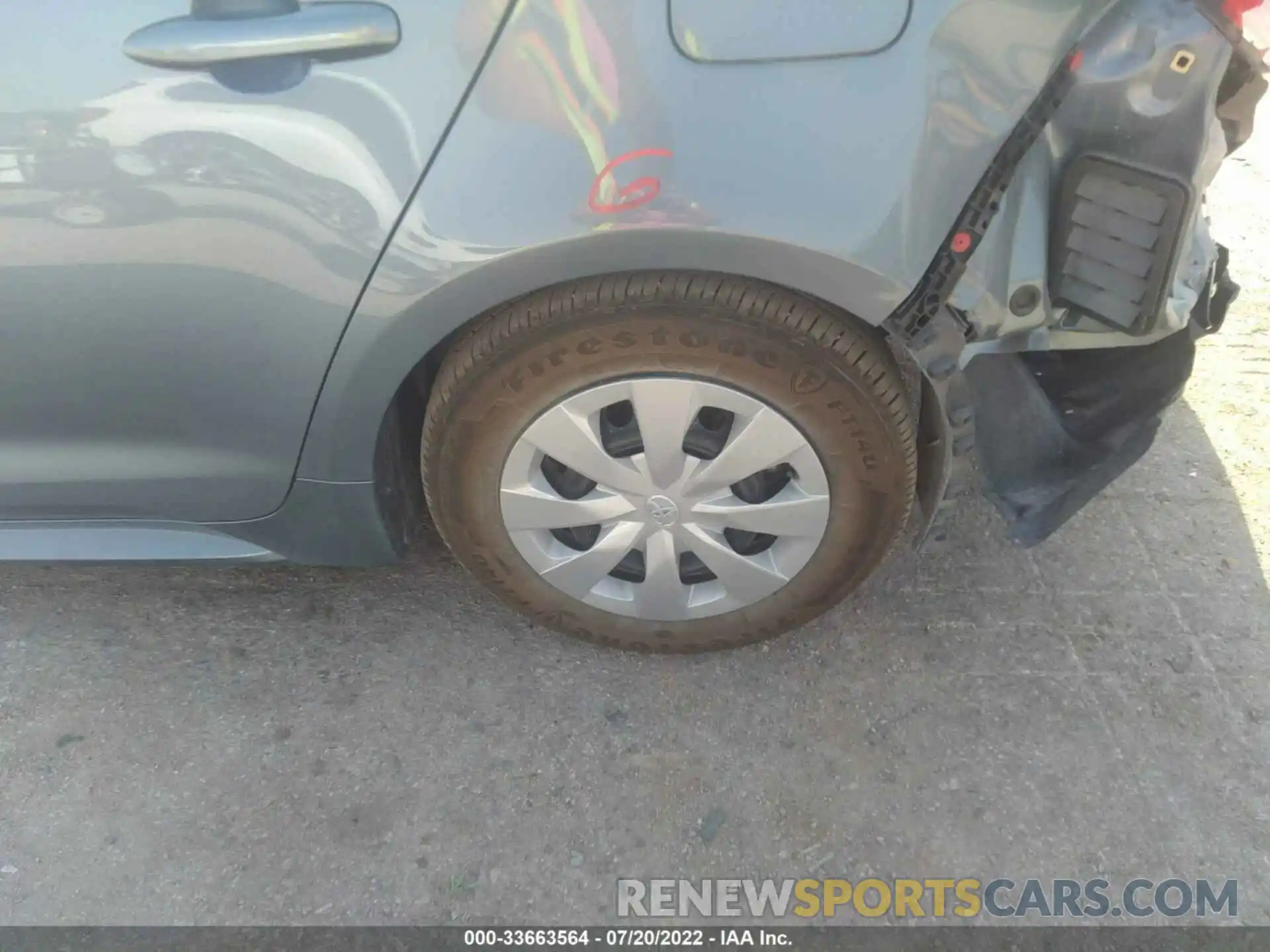 13 Photograph of a damaged car 5YFDPMAE7NP334330 TOYOTA COROLLA 2022