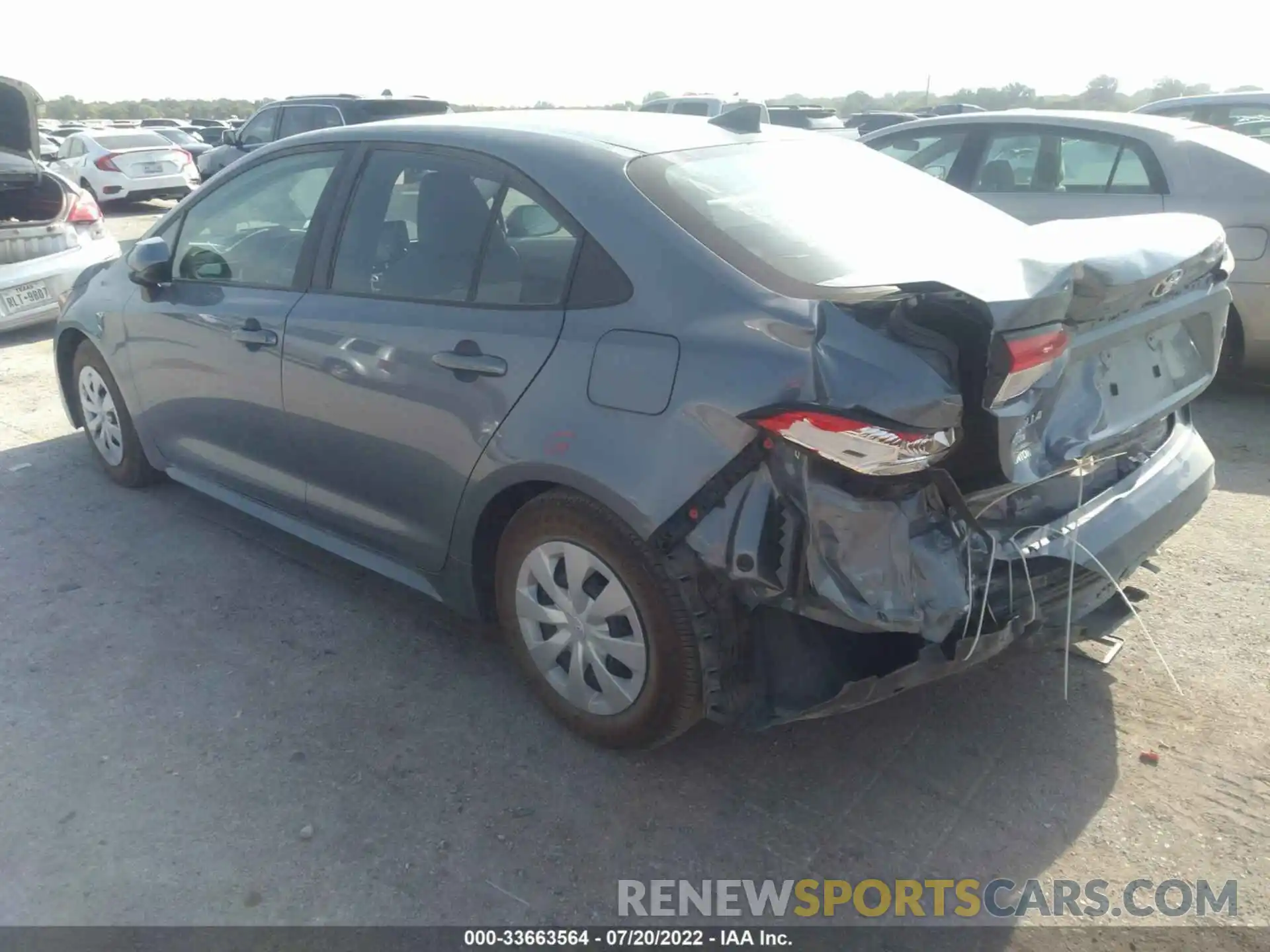 3 Photograph of a damaged car 5YFDPMAE7NP334330 TOYOTA COROLLA 2022