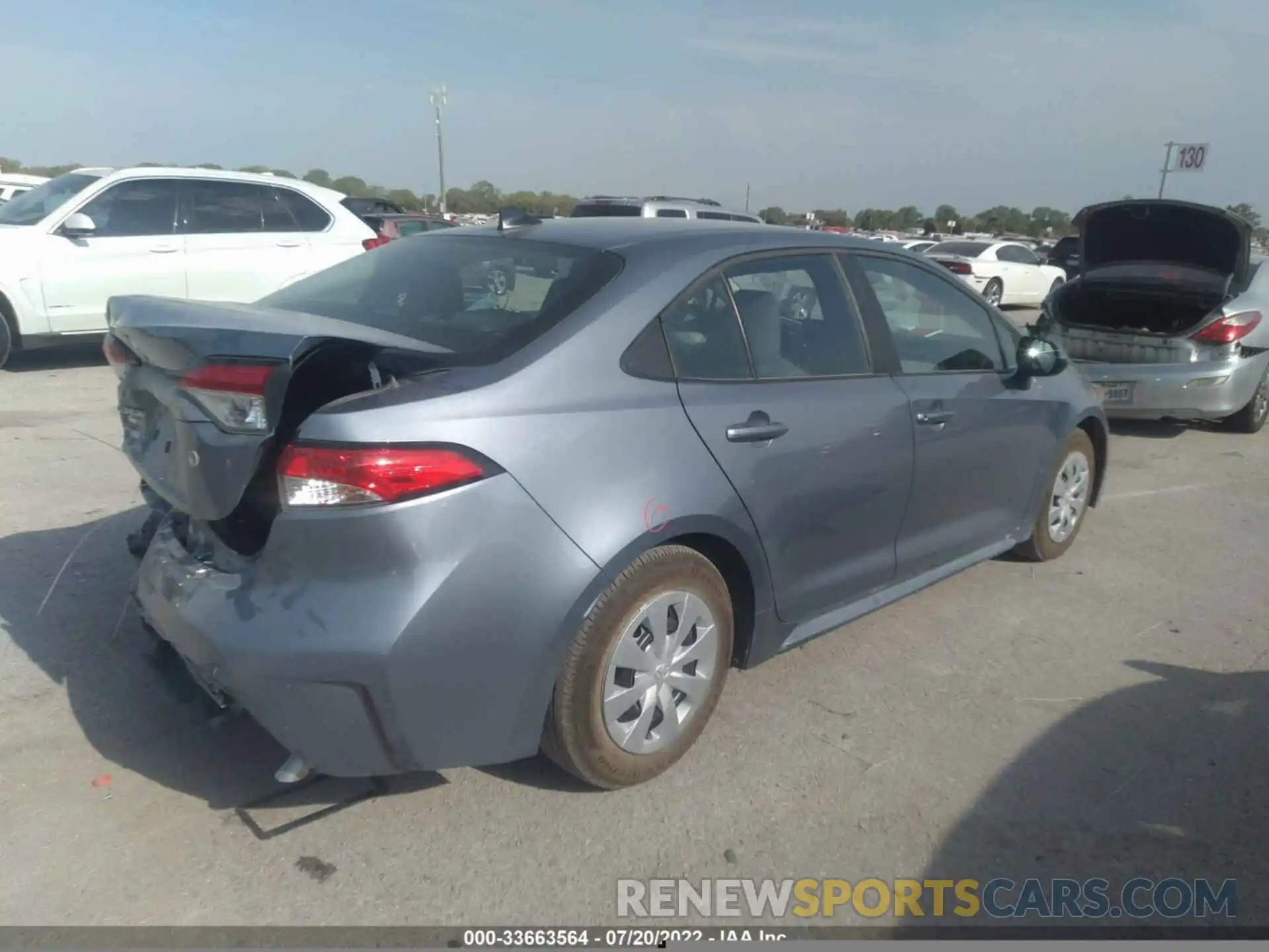 4 Photograph of a damaged car 5YFDPMAE7NP334330 TOYOTA COROLLA 2022