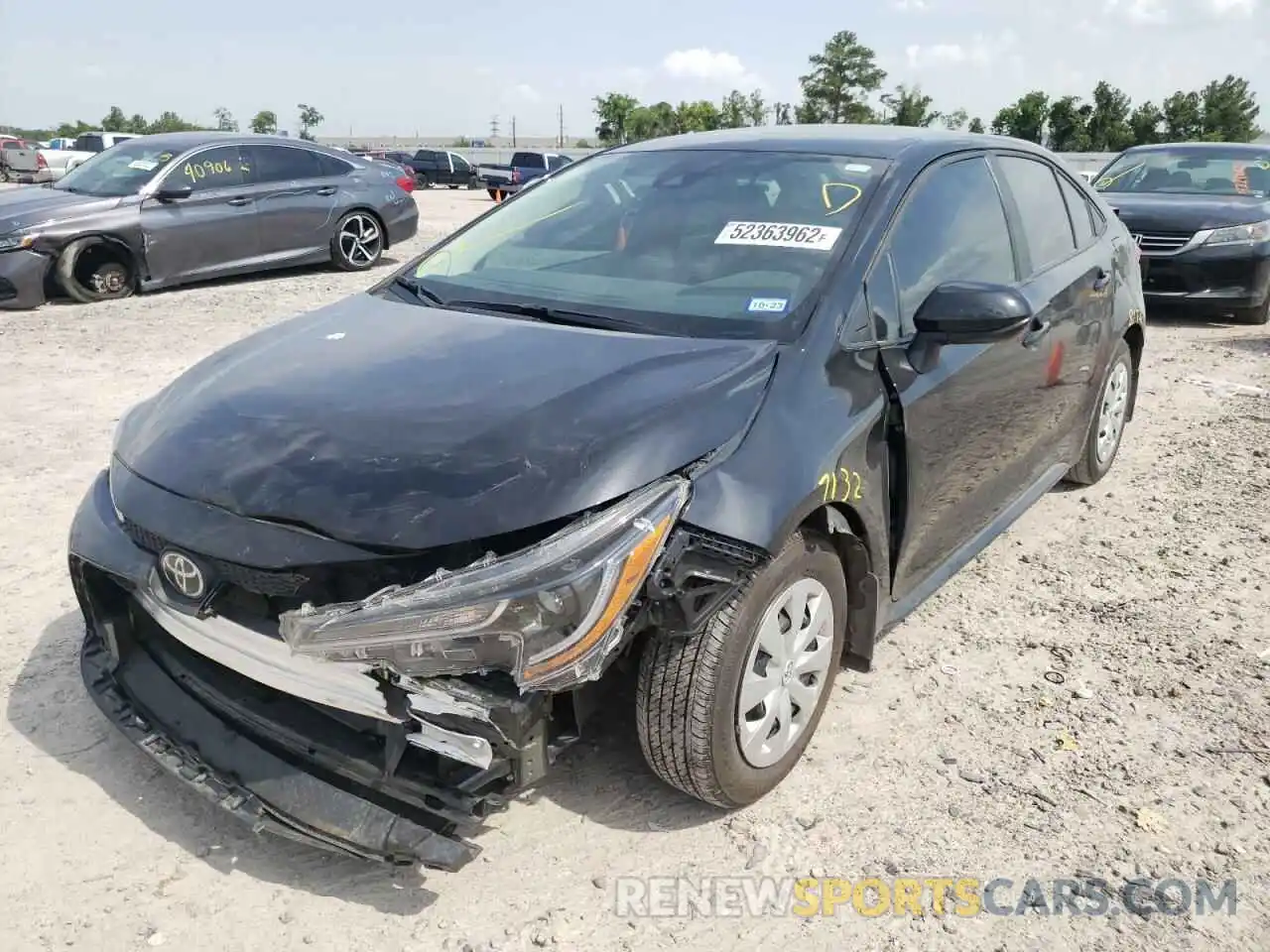 2 Photograph of a damaged car 5YFDPMAE8NP291388 TOYOTA COROLLA 2022