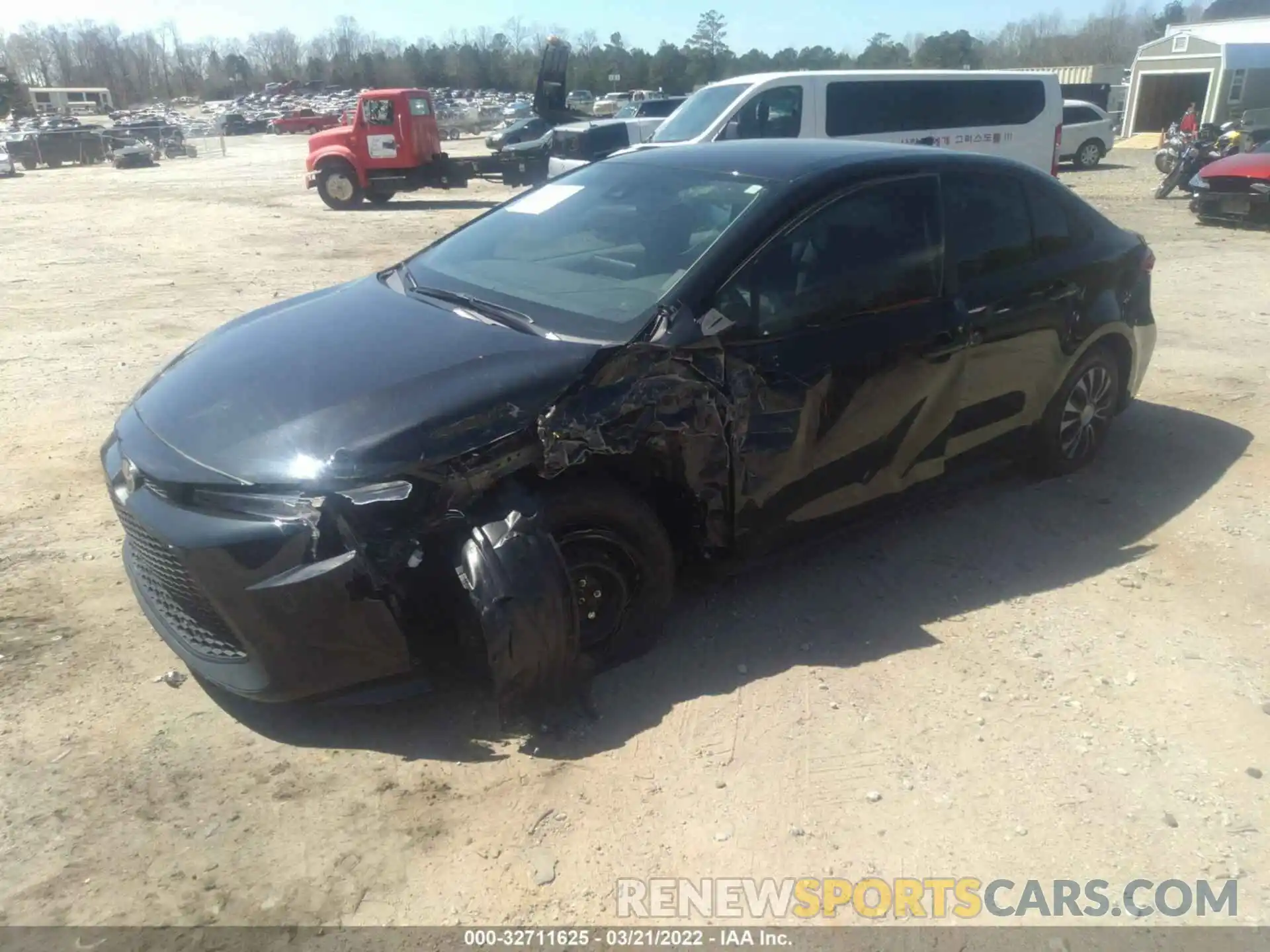 2 Photograph of a damaged car 5YFDPMAE9NP278083 TOYOTA COROLLA 2022