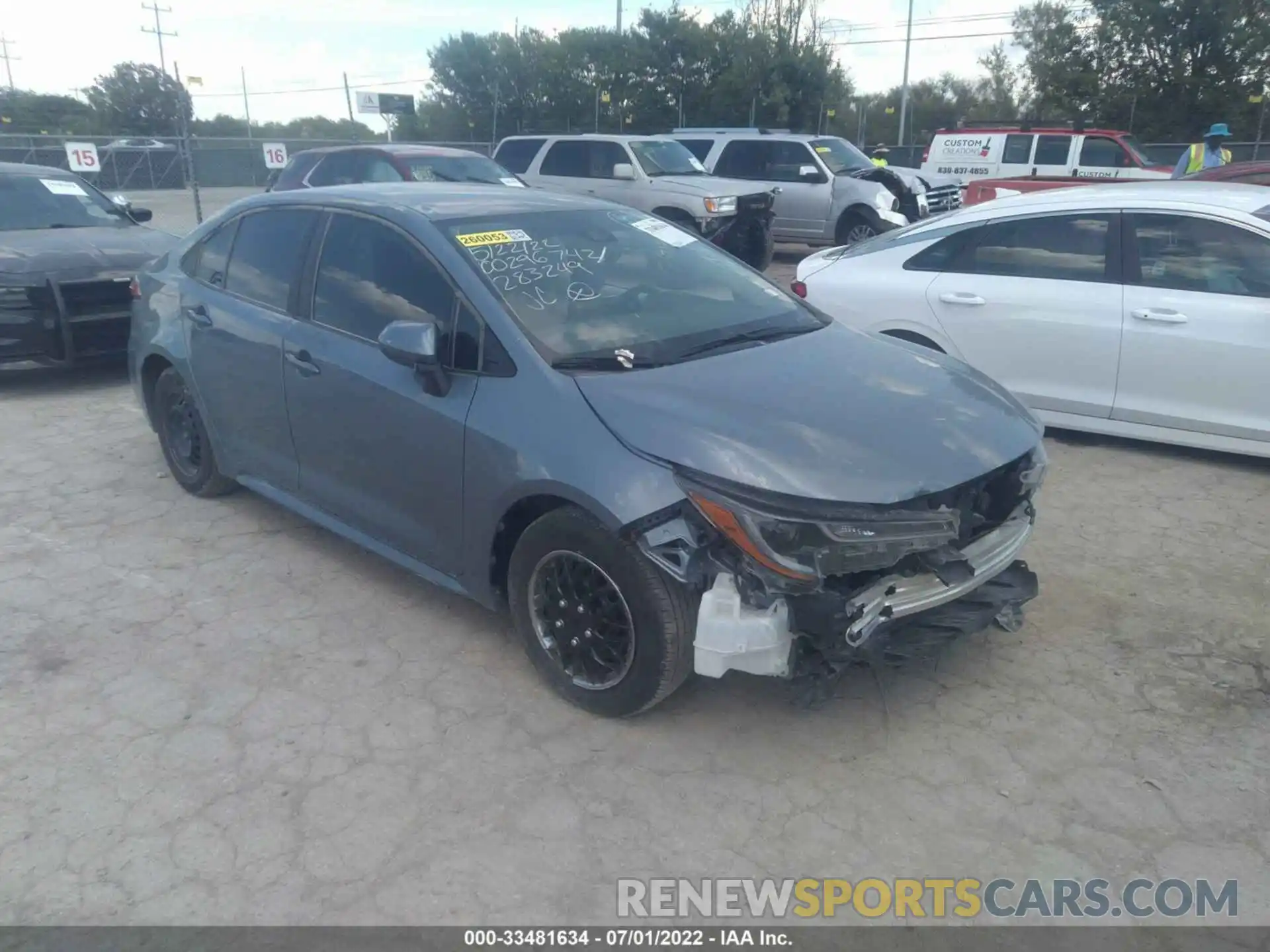 1 Photograph of a damaged car 5YFDPMAE9NP283249 TOYOTA COROLLA 2022