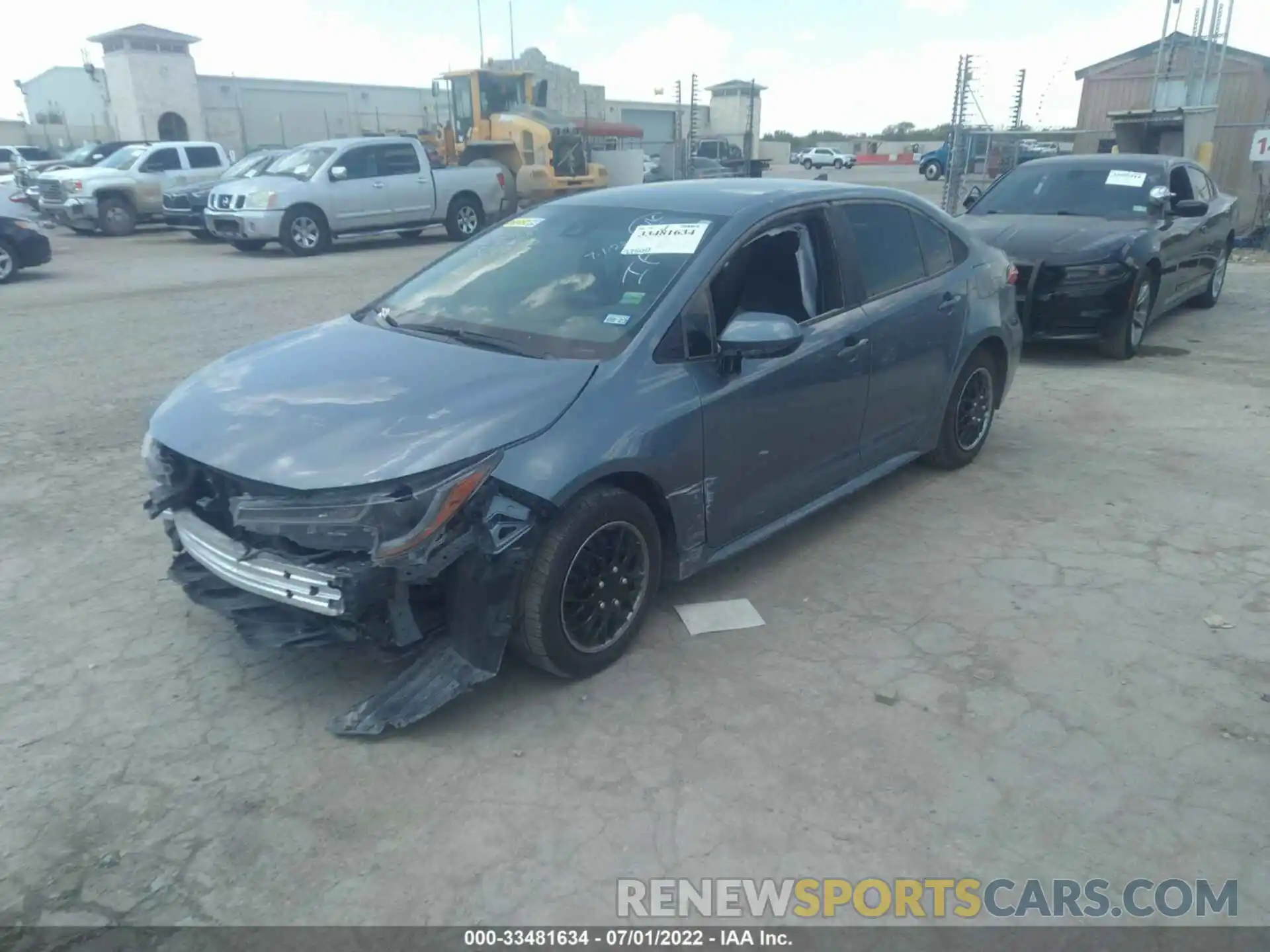 2 Photograph of a damaged car 5YFDPMAE9NP283249 TOYOTA COROLLA 2022