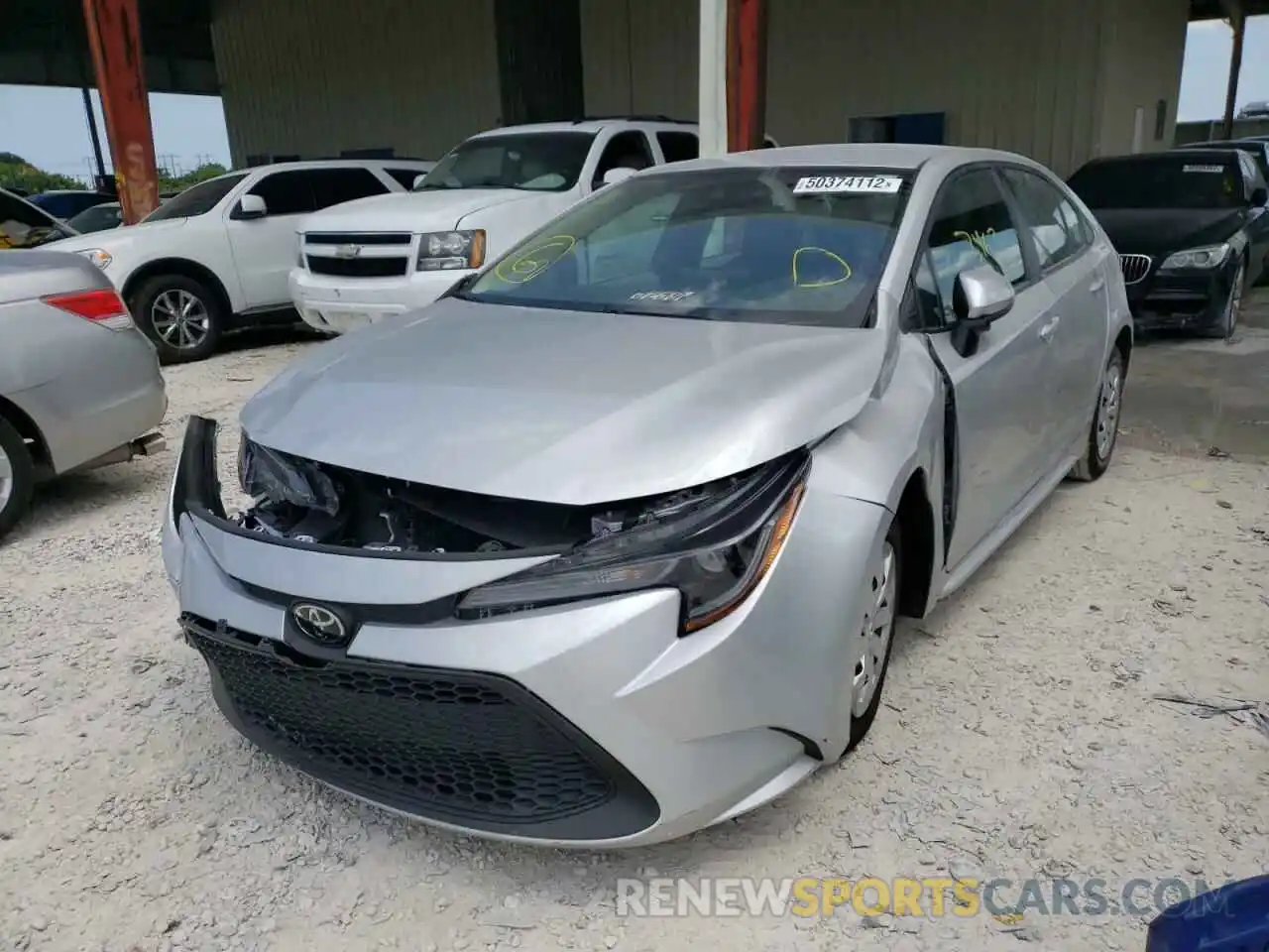 2 Photograph of a damaged car 5YFDPMAEXNP296267 TOYOTA COROLLA 2022