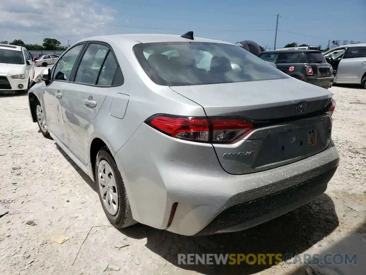 3 Photograph of a damaged car 5YFDPMAEXNP296267 TOYOTA COROLLA 2022