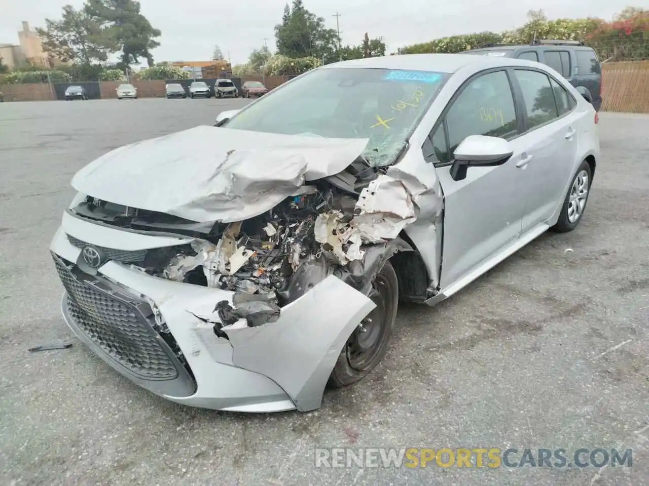 2 Photograph of a damaged car 5YFEPMAE0NP273147 TOYOTA COROLLA 2022