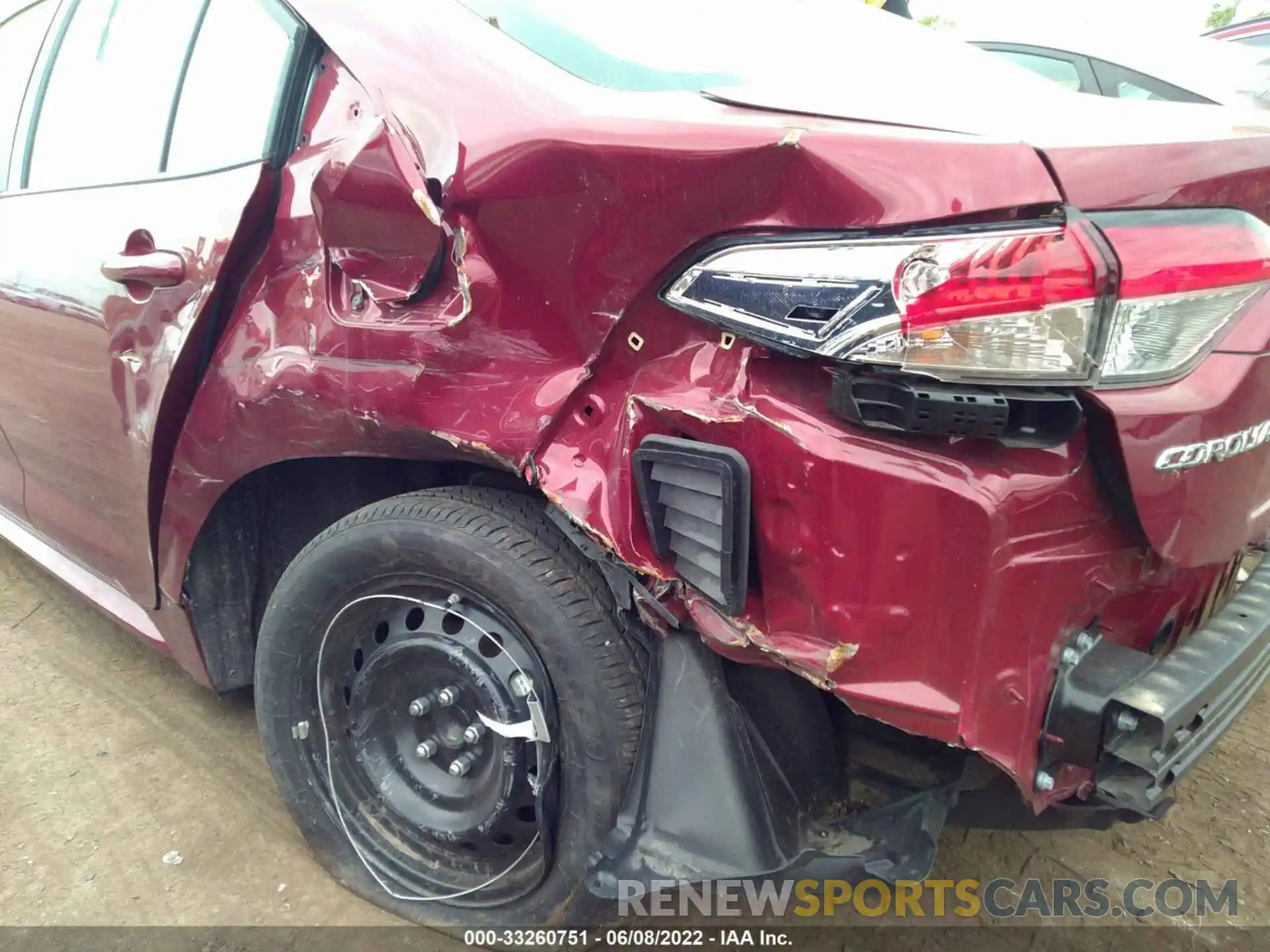 6 Photograph of a damaged car 5YFEPMAE0NP273214 TOYOTA COROLLA 2022