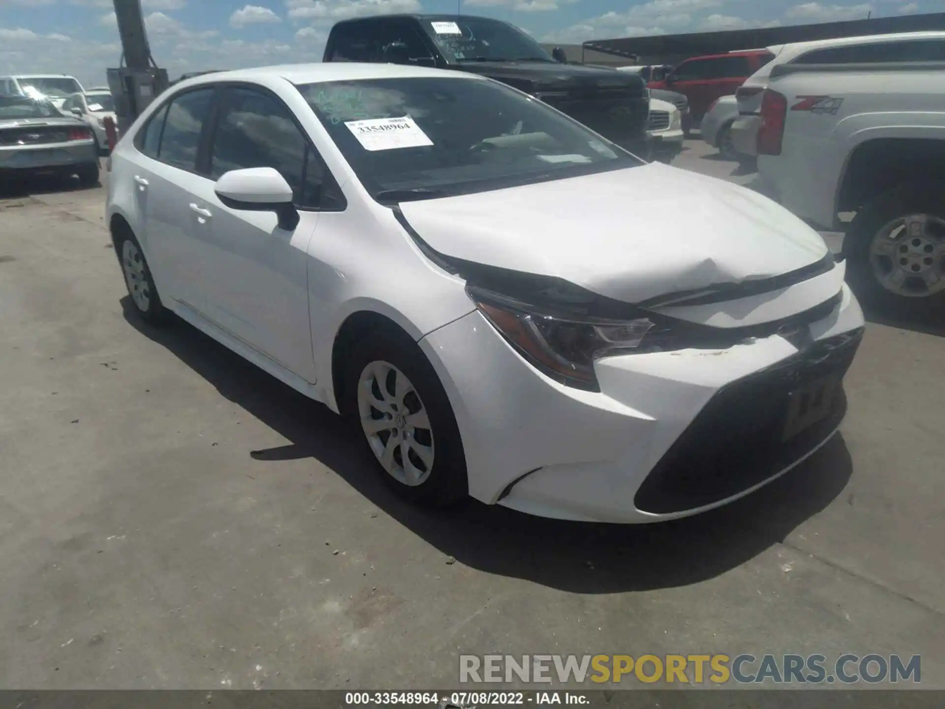 1 Photograph of a damaged car 5YFEPMAE0NP276663 TOYOTA COROLLA 2022