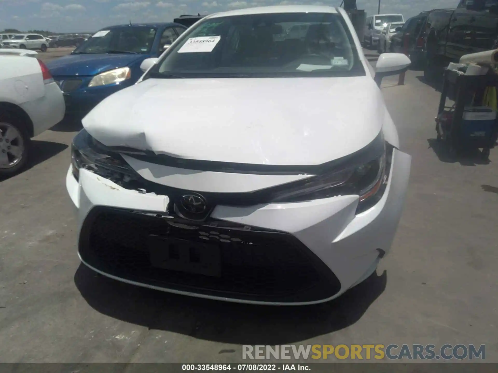 6 Photograph of a damaged car 5YFEPMAE0NP276663 TOYOTA COROLLA 2022