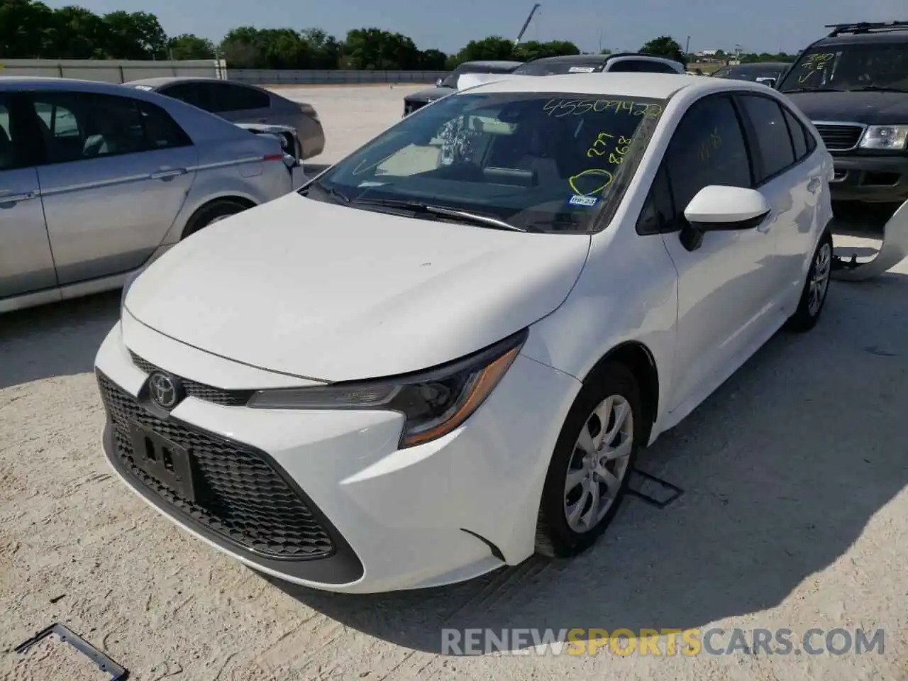 2 Photograph of a damaged car 5YFEPMAE0NP279868 TOYOTA COROLLA 2022