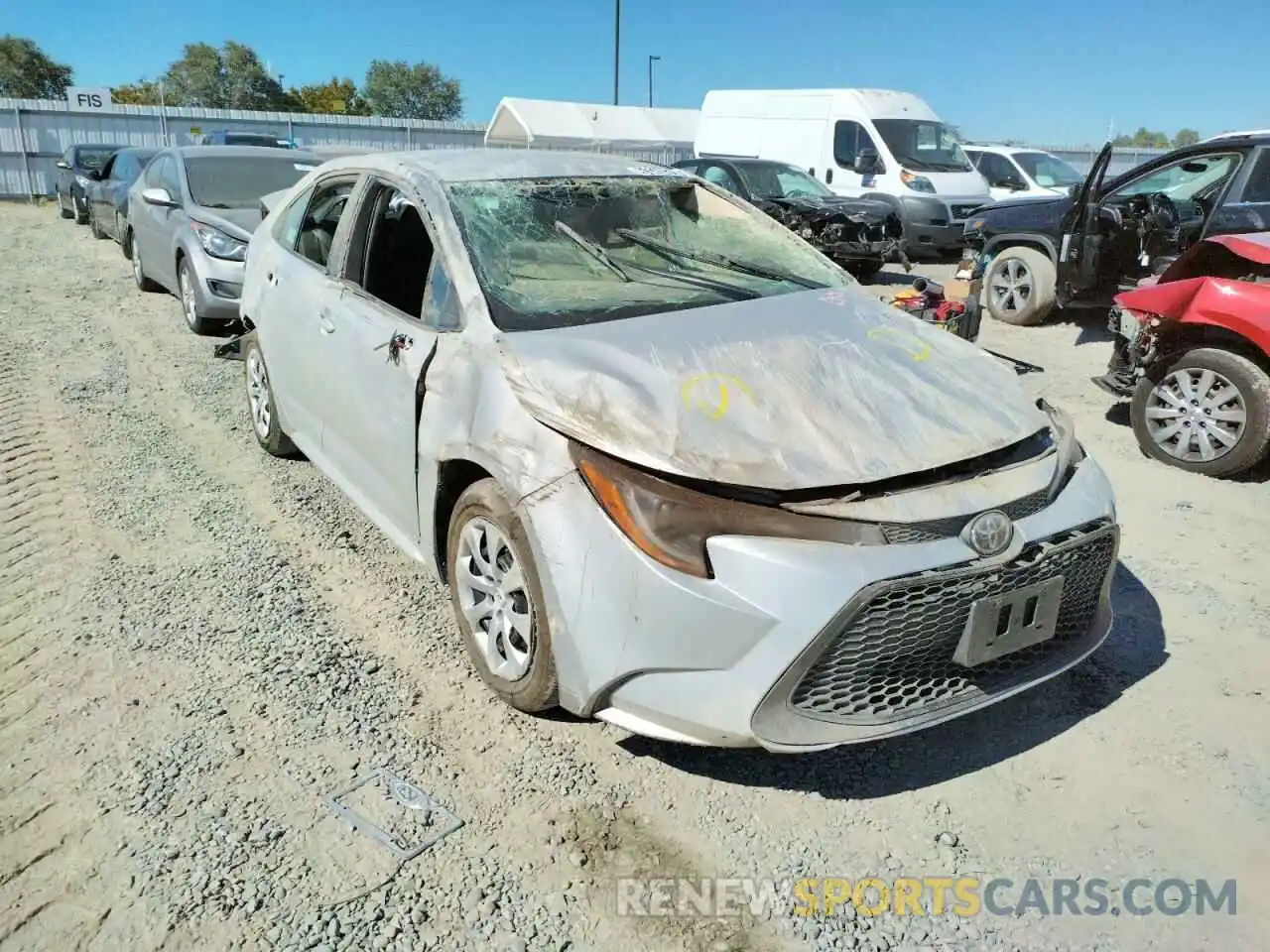 1 Photograph of a damaged car 5YFEPMAE0NP282060 TOYOTA COROLLA 2022