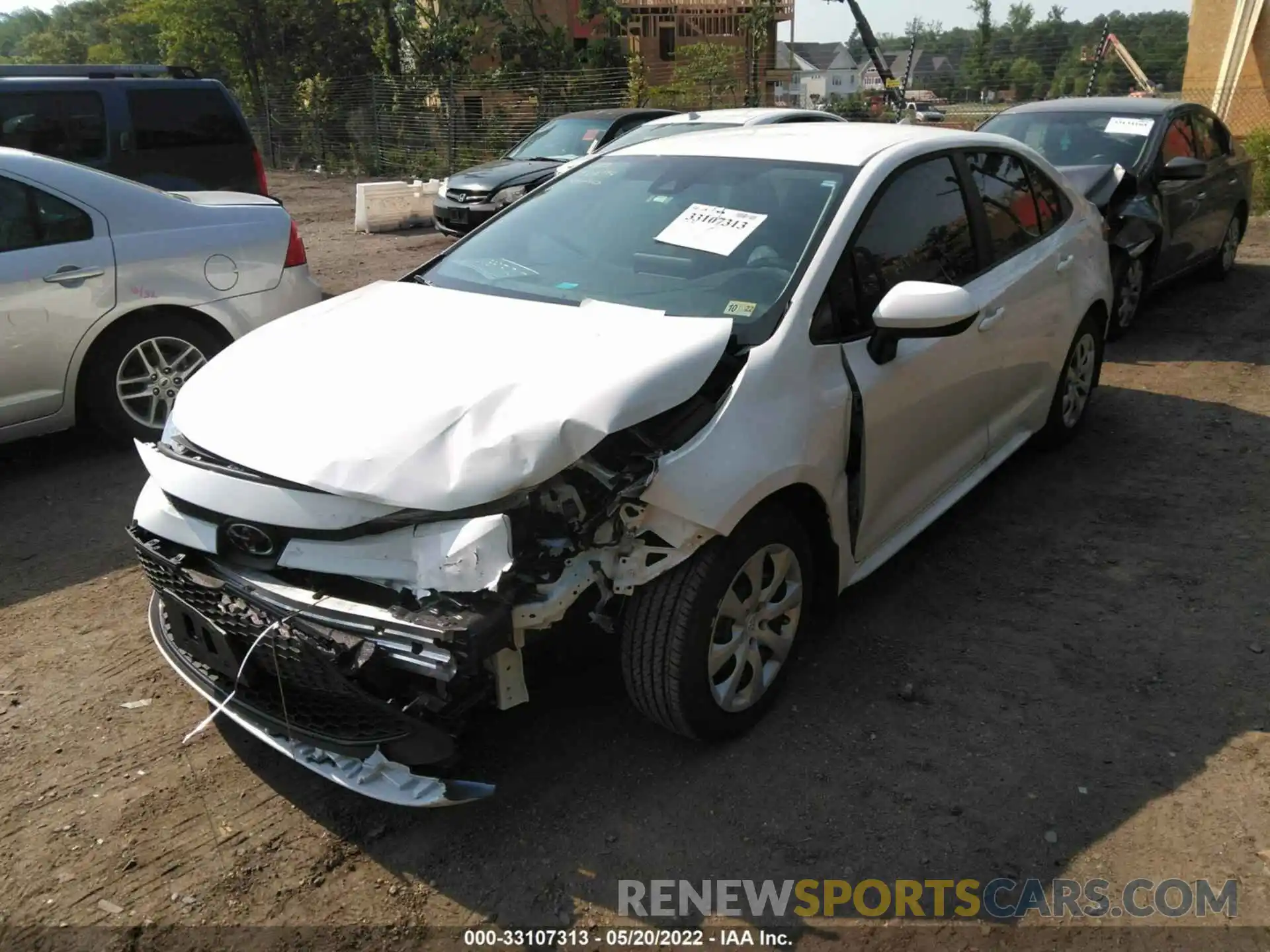 2 Photograph of a damaged car 5YFEPMAE0NP284536 TOYOTA COROLLA 2022