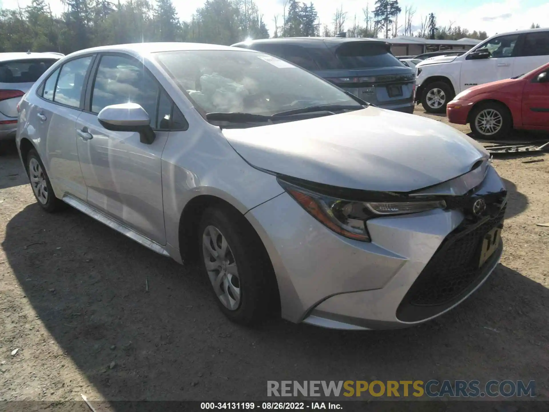 1 Photograph of a damaged car 5YFEPMAE0NP285654 TOYOTA COROLLA 2022