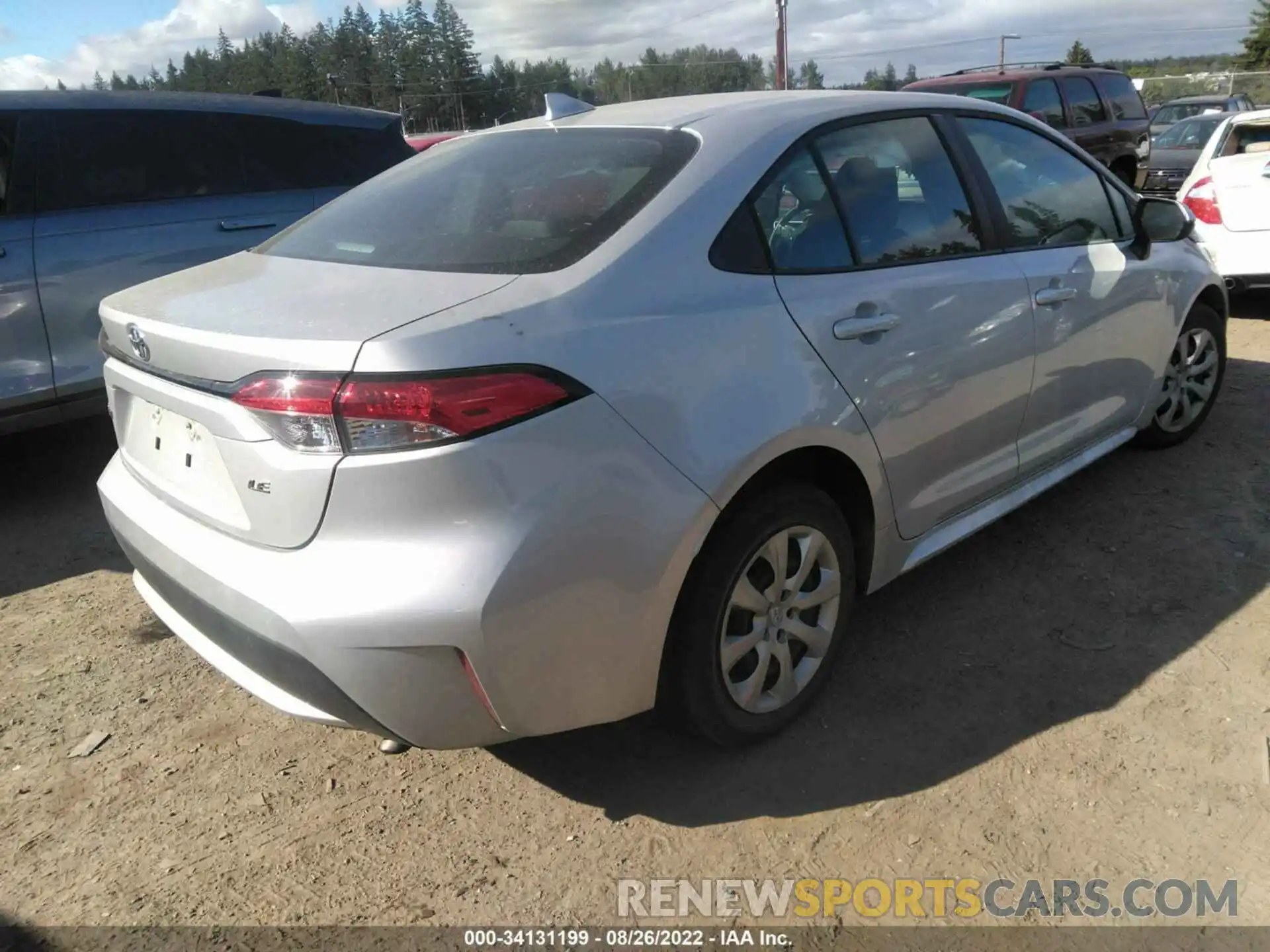 4 Photograph of a damaged car 5YFEPMAE0NP285654 TOYOTA COROLLA 2022