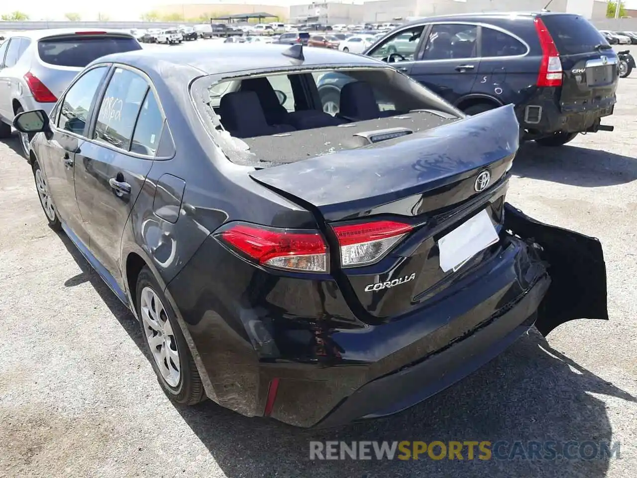 3 Photograph of a damaged car 5YFEPMAE0NP286884 TOYOTA COROLLA 2022