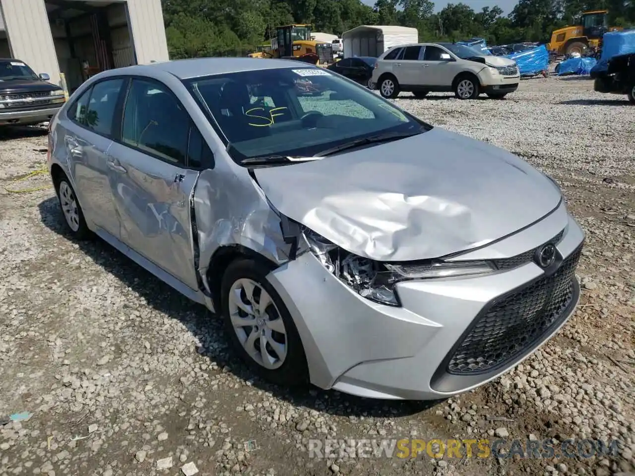 1 Photograph of a damaged car 5YFEPMAE0NP287811 TOYOTA COROLLA 2022