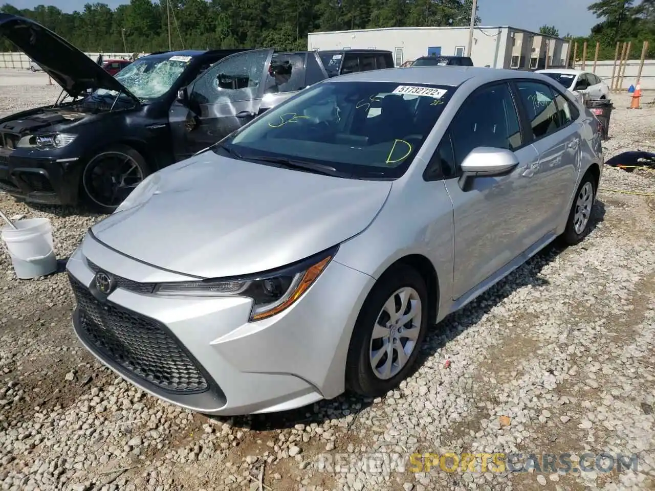 2 Photograph of a damaged car 5YFEPMAE0NP287811 TOYOTA COROLLA 2022