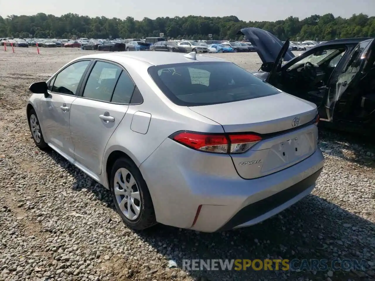 3 Photograph of a damaged car 5YFEPMAE0NP287811 TOYOTA COROLLA 2022