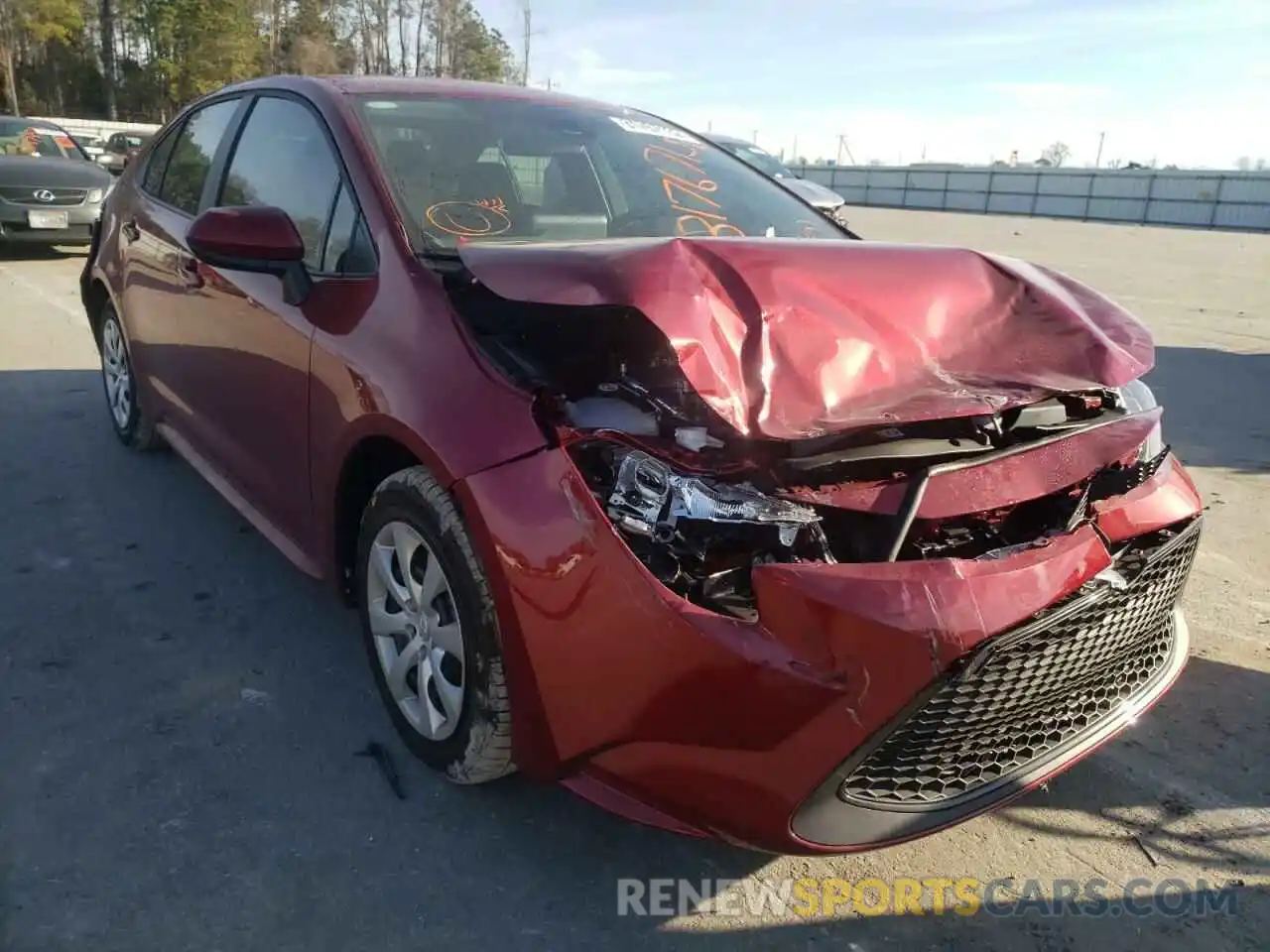 1 Photograph of a damaged car 5YFEPMAE0NP289283 TOYOTA COROLLA 2022