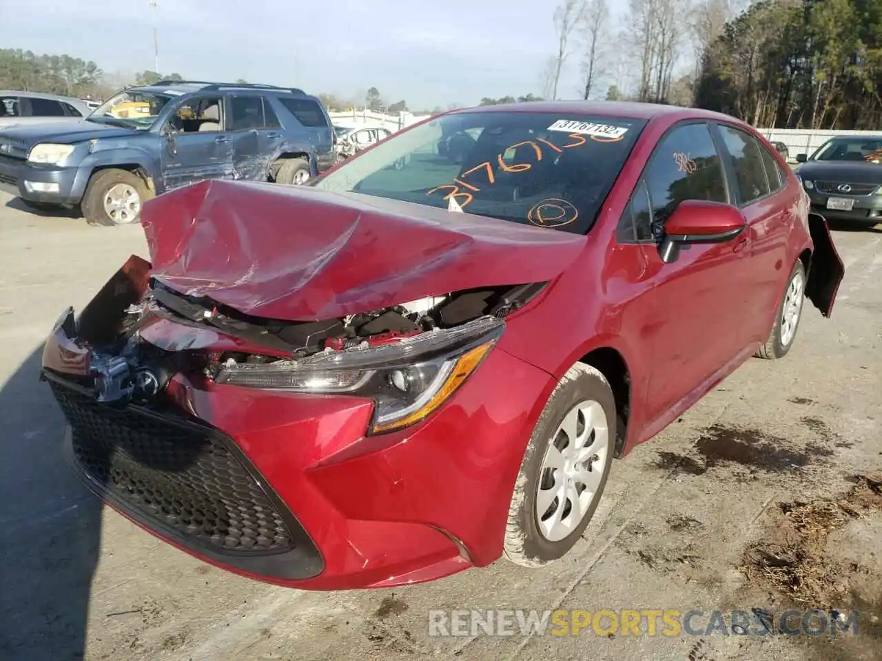 2 Photograph of a damaged car 5YFEPMAE0NP289283 TOYOTA COROLLA 2022