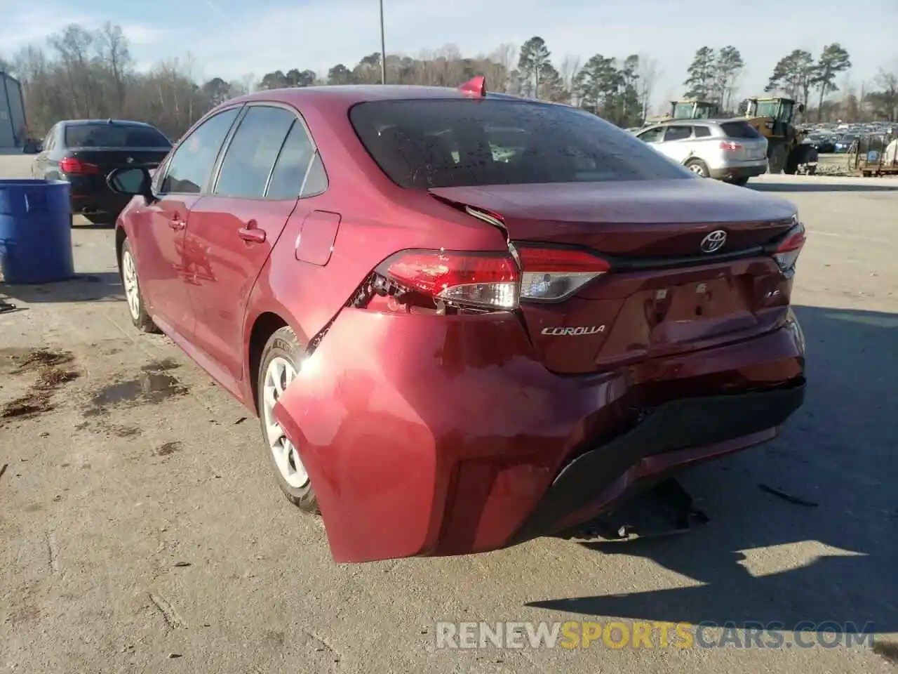 3 Photograph of a damaged car 5YFEPMAE0NP289283 TOYOTA COROLLA 2022