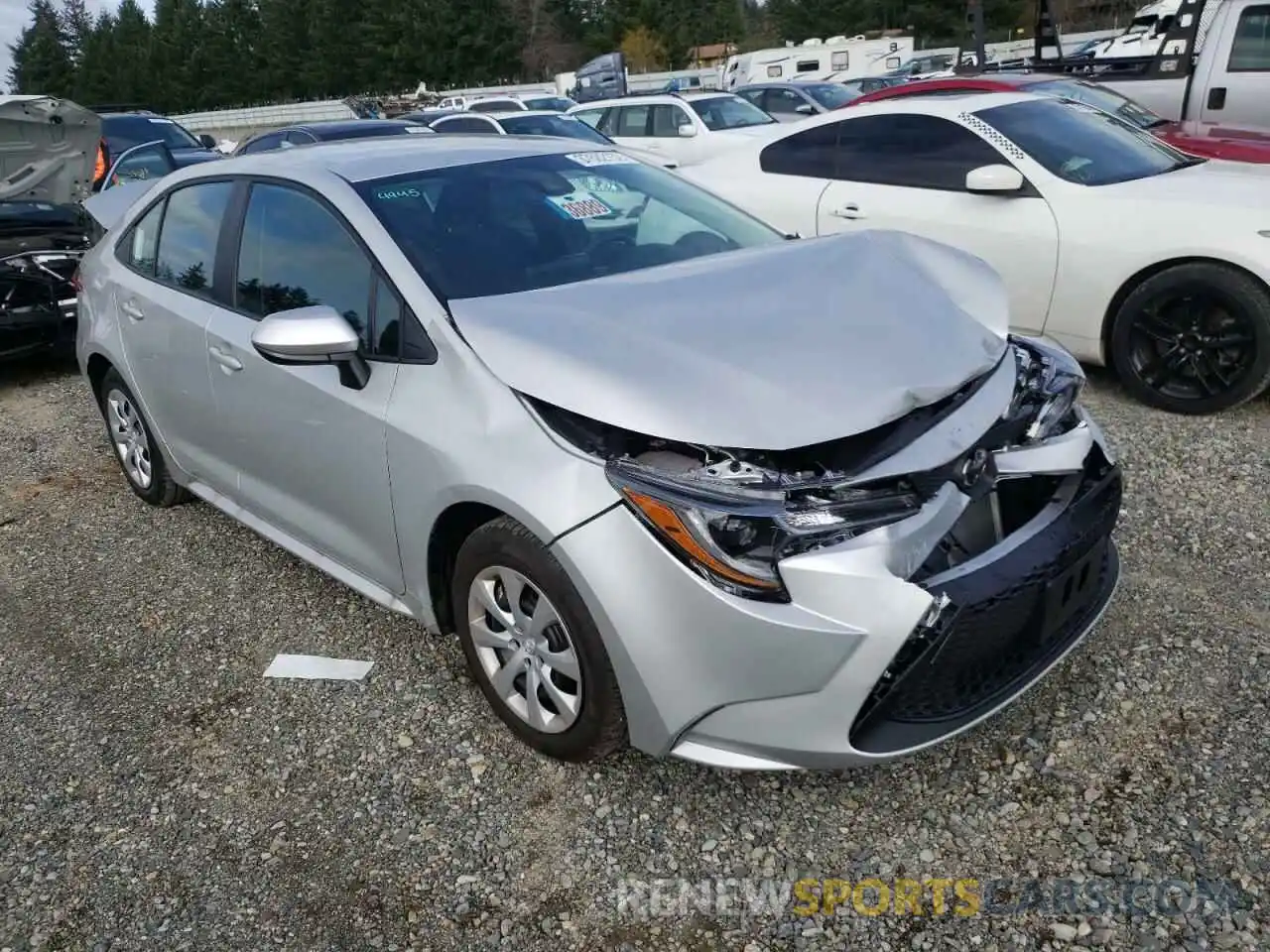 1 Photograph of a damaged car 5YFEPMAE0NP290076 TOYOTA COROLLA 2022