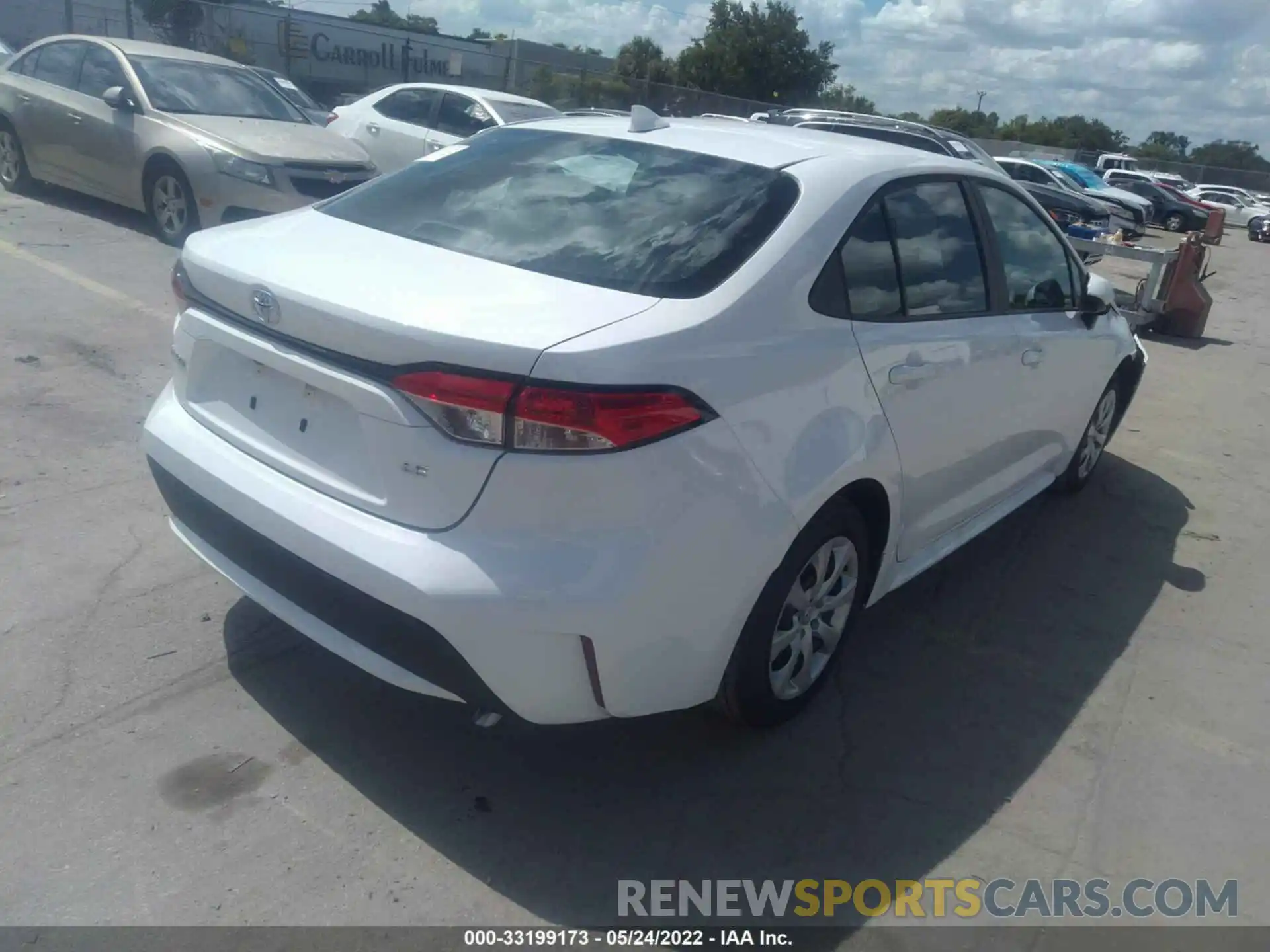 4 Photograph of a damaged car 5YFEPMAE0NP293348 TOYOTA COROLLA 2022