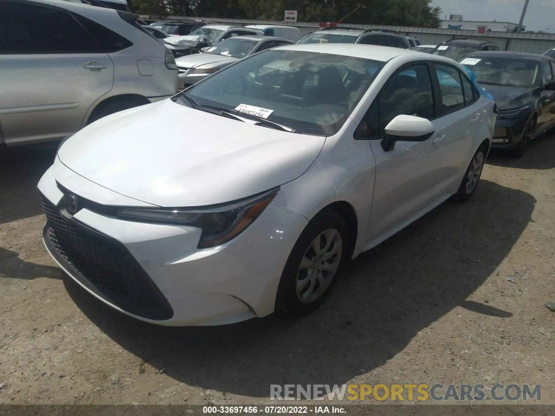 2 Photograph of a damaged car 5YFEPMAE0NP298341 TOYOTA COROLLA 2022