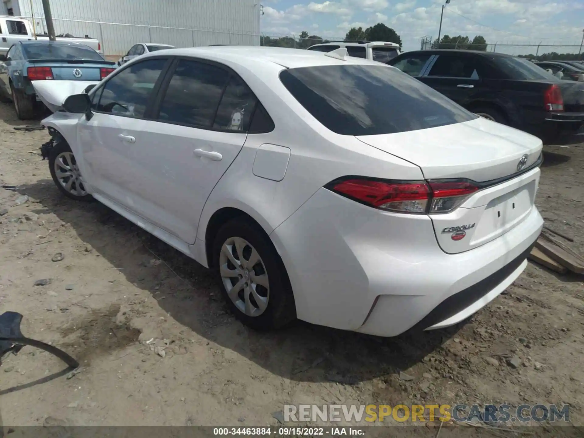 3 Photograph of a damaged car 5YFEPMAE0NP300184 TOYOTA COROLLA 2022