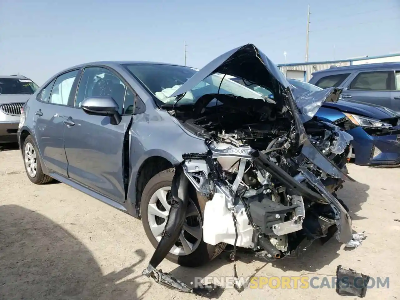 1 Photograph of a damaged car 5YFEPMAE0NP306521 TOYOTA COROLLA 2022