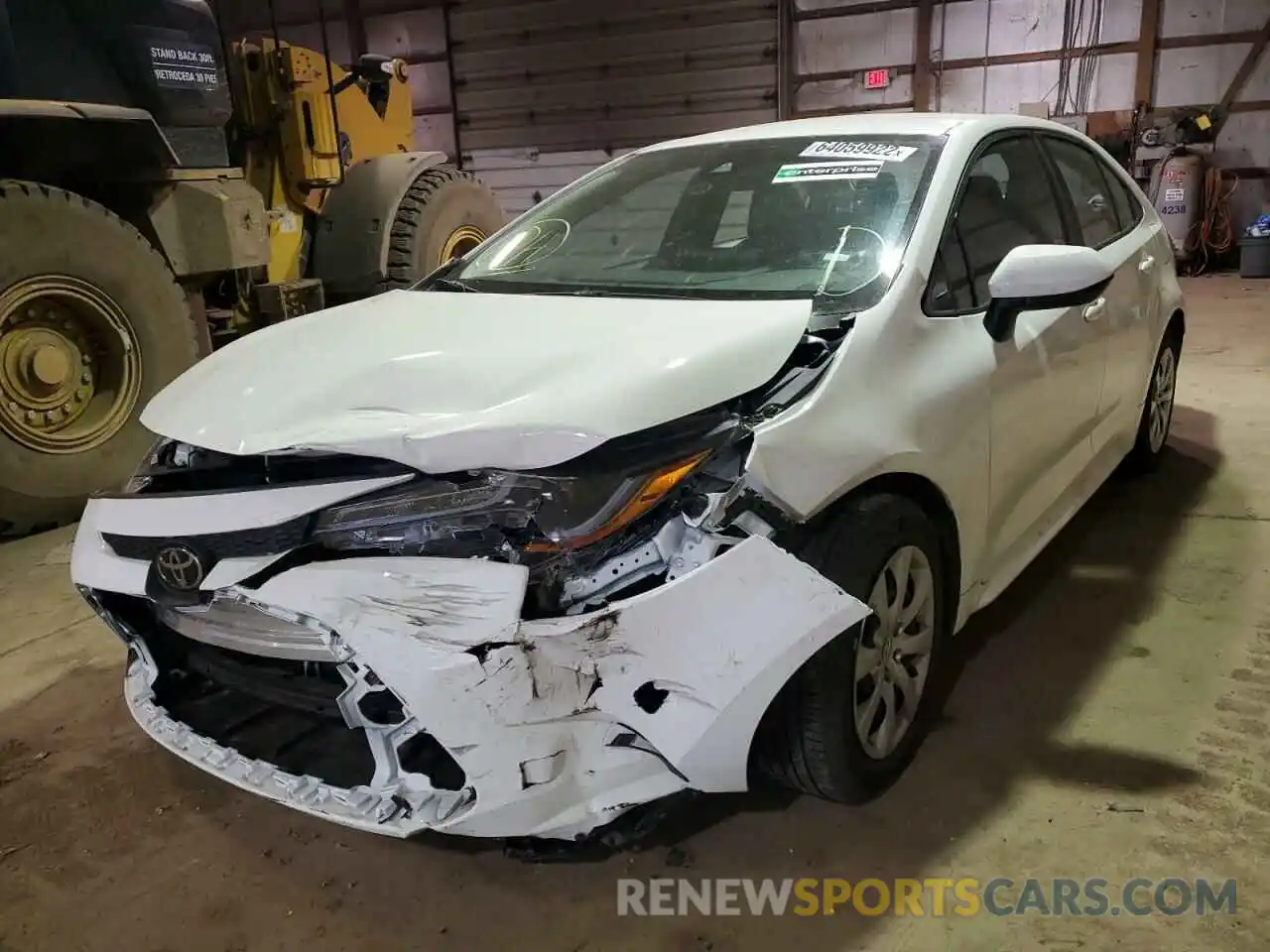 2 Photograph of a damaged car 5YFEPMAE0NP310438 TOYOTA COROLLA 2022