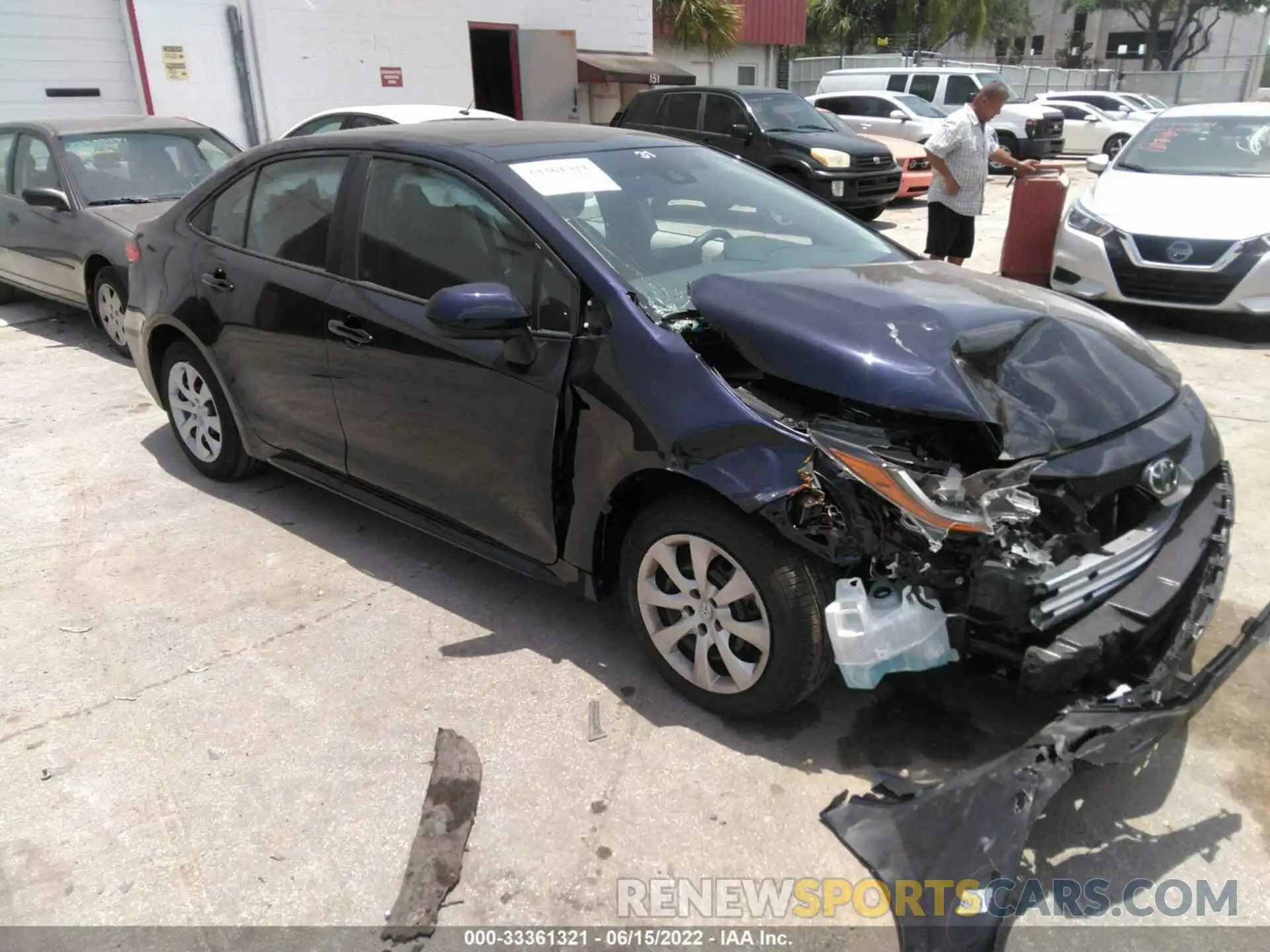 1 Photograph of a damaged car 5YFEPMAE0NP315705 TOYOTA COROLLA 2022