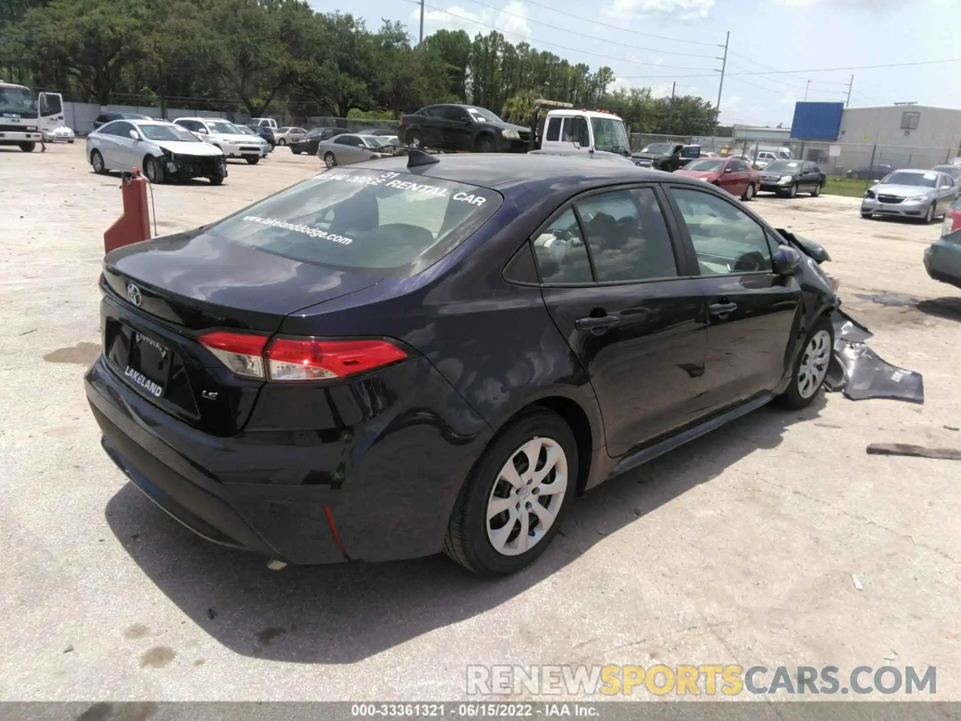 4 Photograph of a damaged car 5YFEPMAE0NP315705 TOYOTA COROLLA 2022