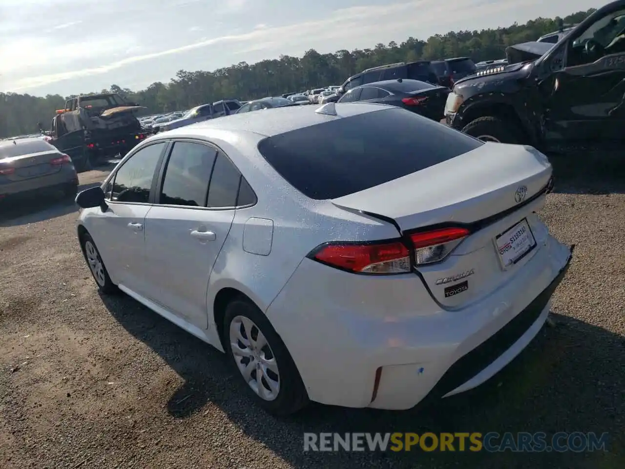 3 Photograph of a damaged car 5YFEPMAE0NP319091 TOYOTA COROLLA 2022