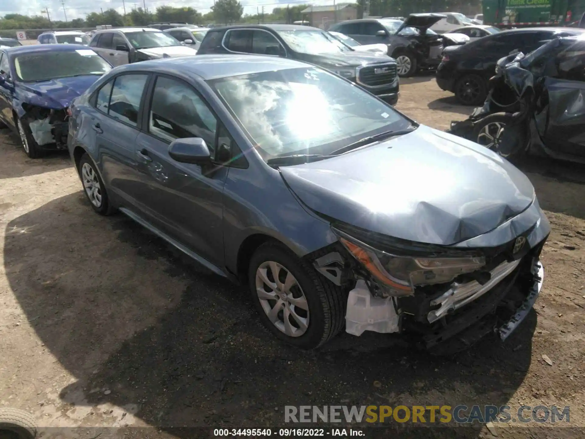 1 Photograph of a damaged car 5YFEPMAE0NP321469 TOYOTA COROLLA 2022